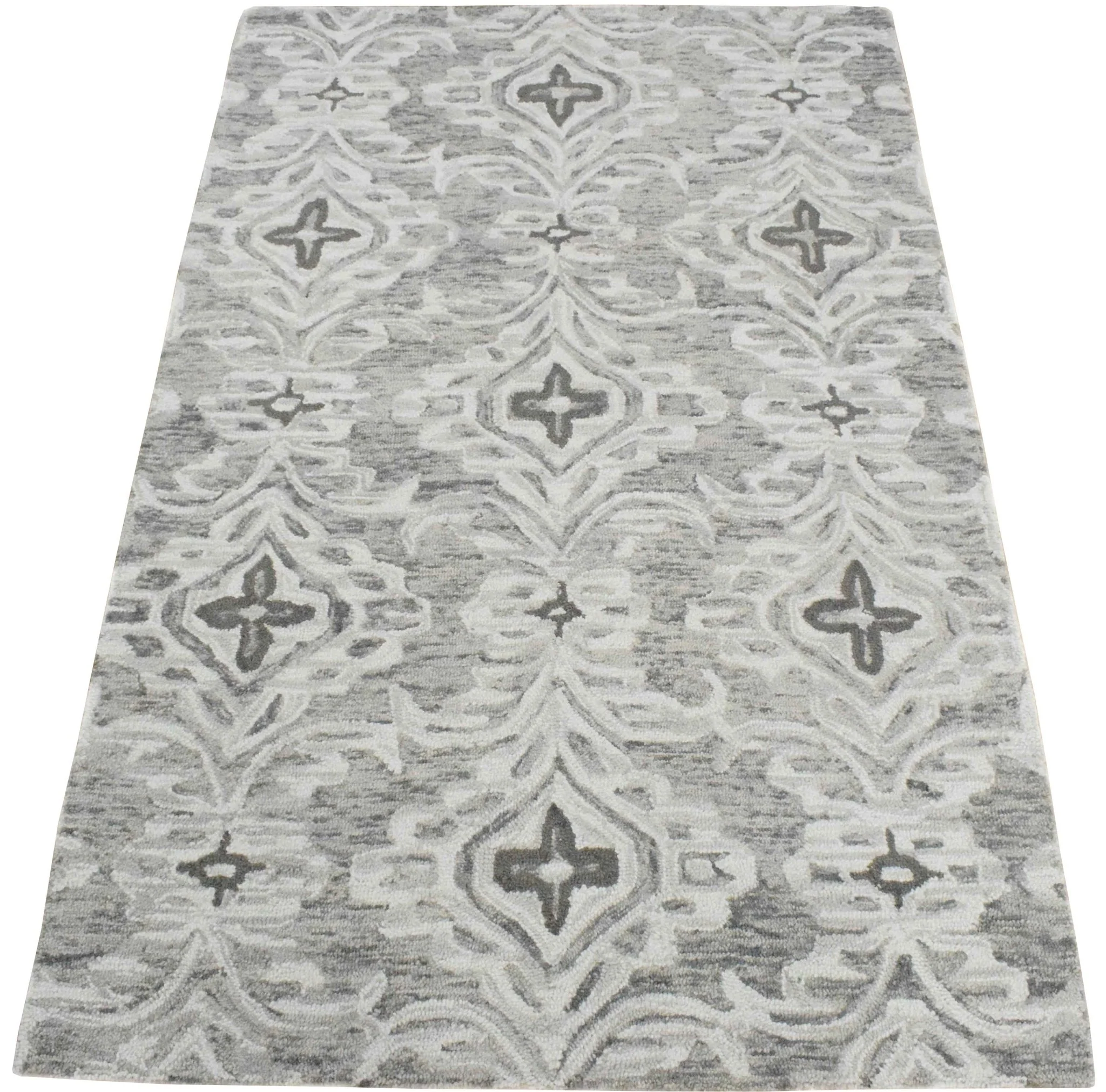 5x8 and 8x11  Handmade Area rug made with fine Wool Area Rug | TRD6374C - Image 4