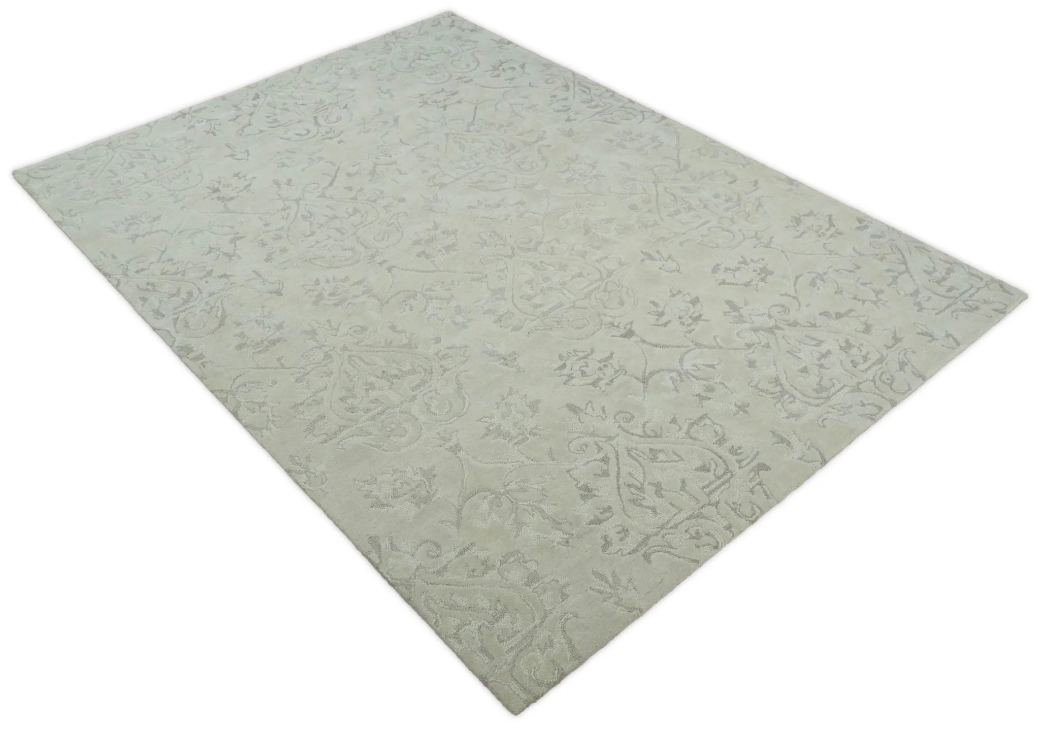 5x8 and 8x11 Handmade Area rug made with fine Wool Area Rug | TRD6381B - Image 11