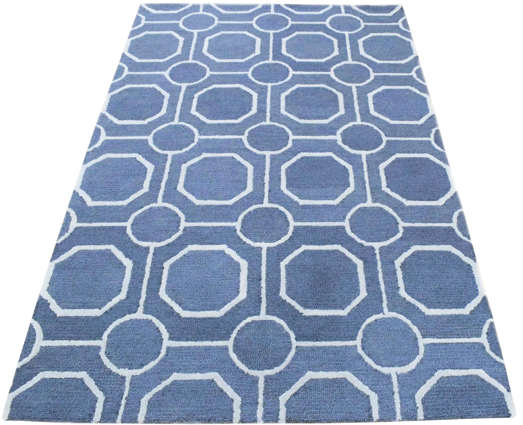 5x8 and 8x11  Handmade Area rug made with fine Wool Area Rug | TRD6376A - Image 4