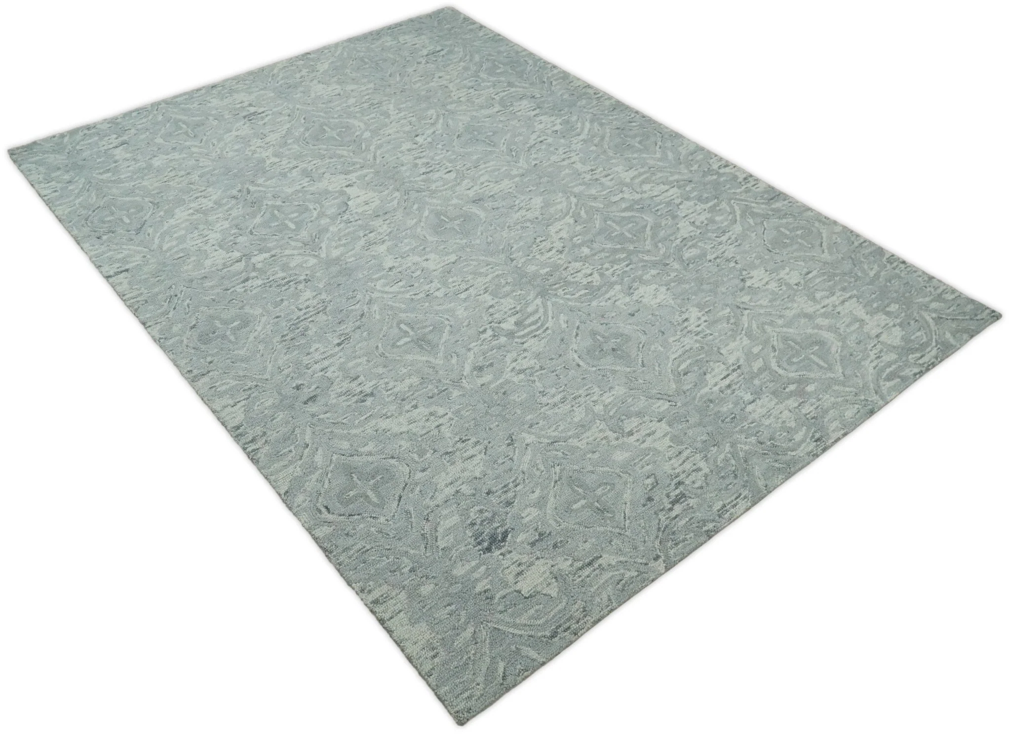5x8 and 8x11  Handmade Area rug made with fine Wool Area Rug | TRD6374B - Image 11