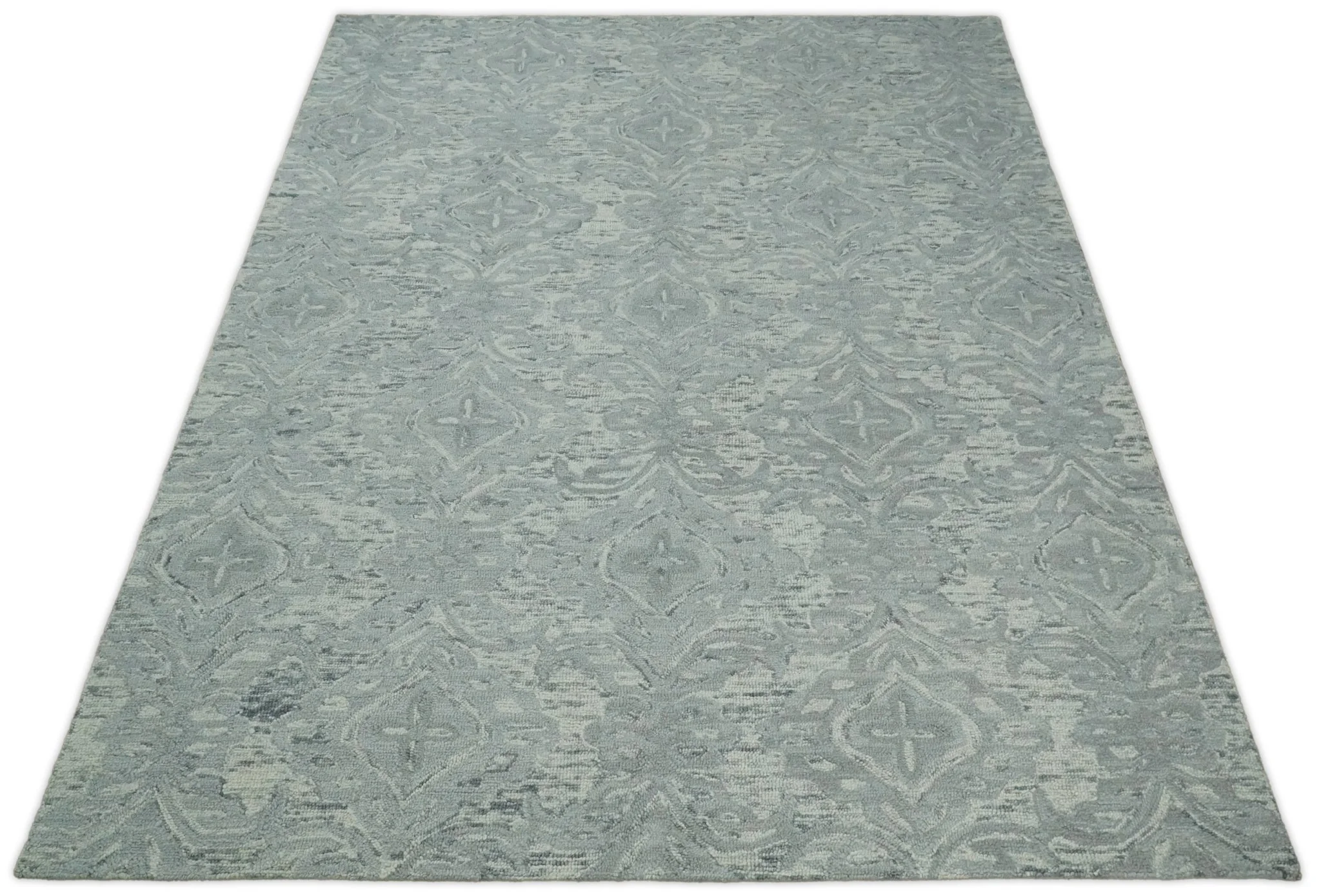 5x8 and 8x11  Handmade Area rug made with fine Wool Area Rug | TRD6374B - Image 12