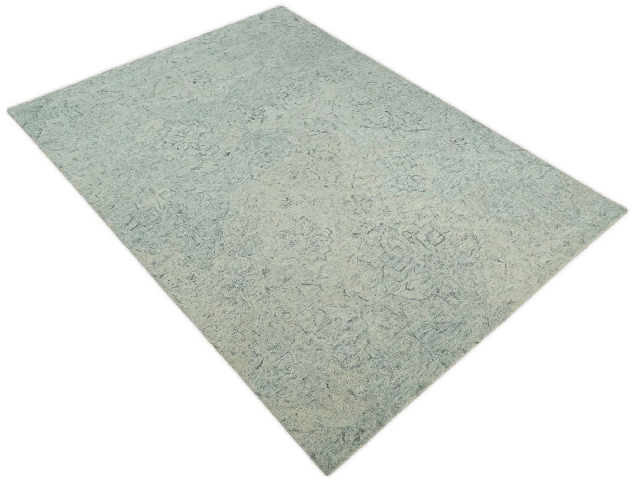 5x8 and 8x11 Handmade Area rug made with finel Wool Area Rug | TRD6380C - Image 10