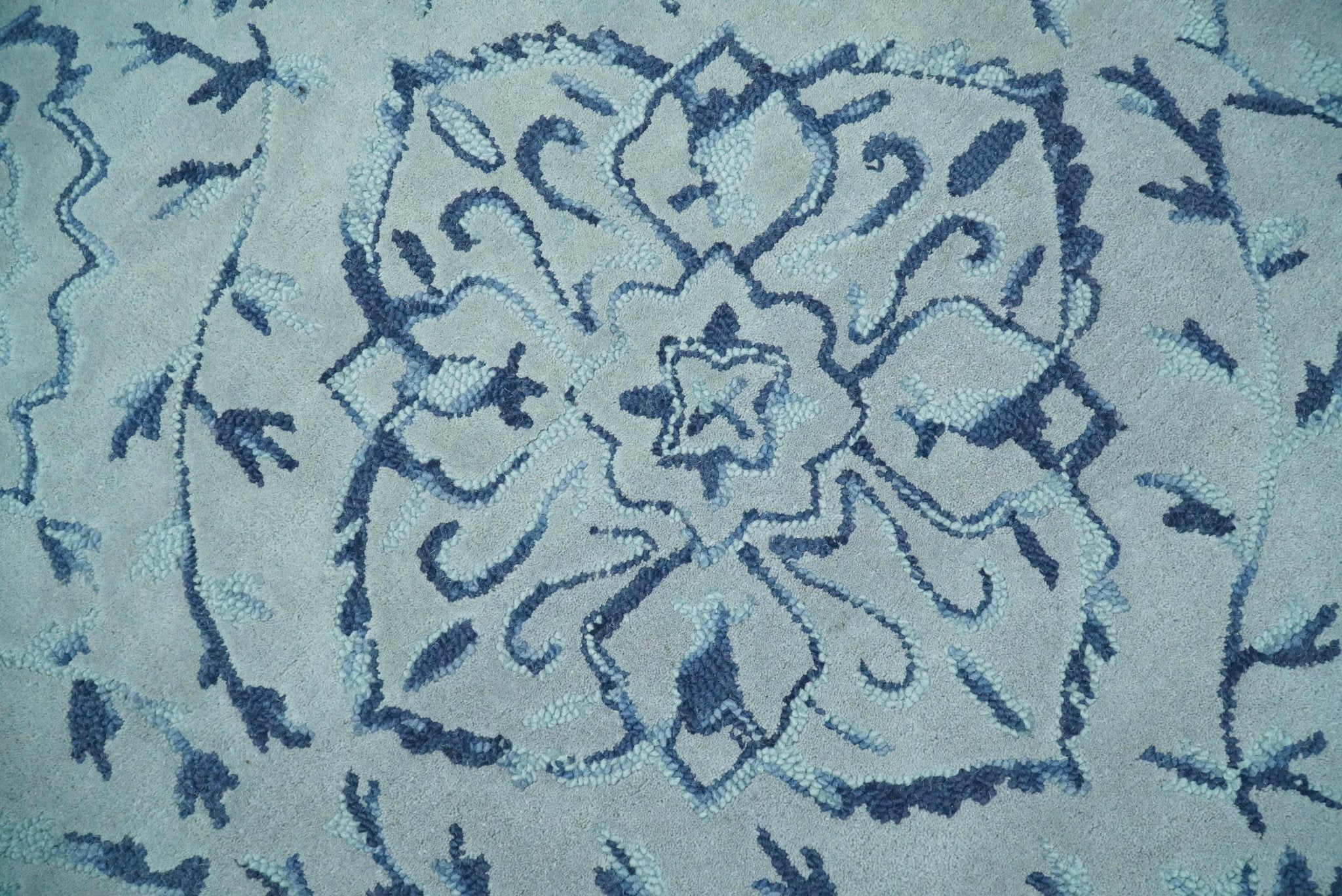 5x8 and 8x11 Handmade Area rug made with fine  Wool Area Rug | TRD6380B - Image 3