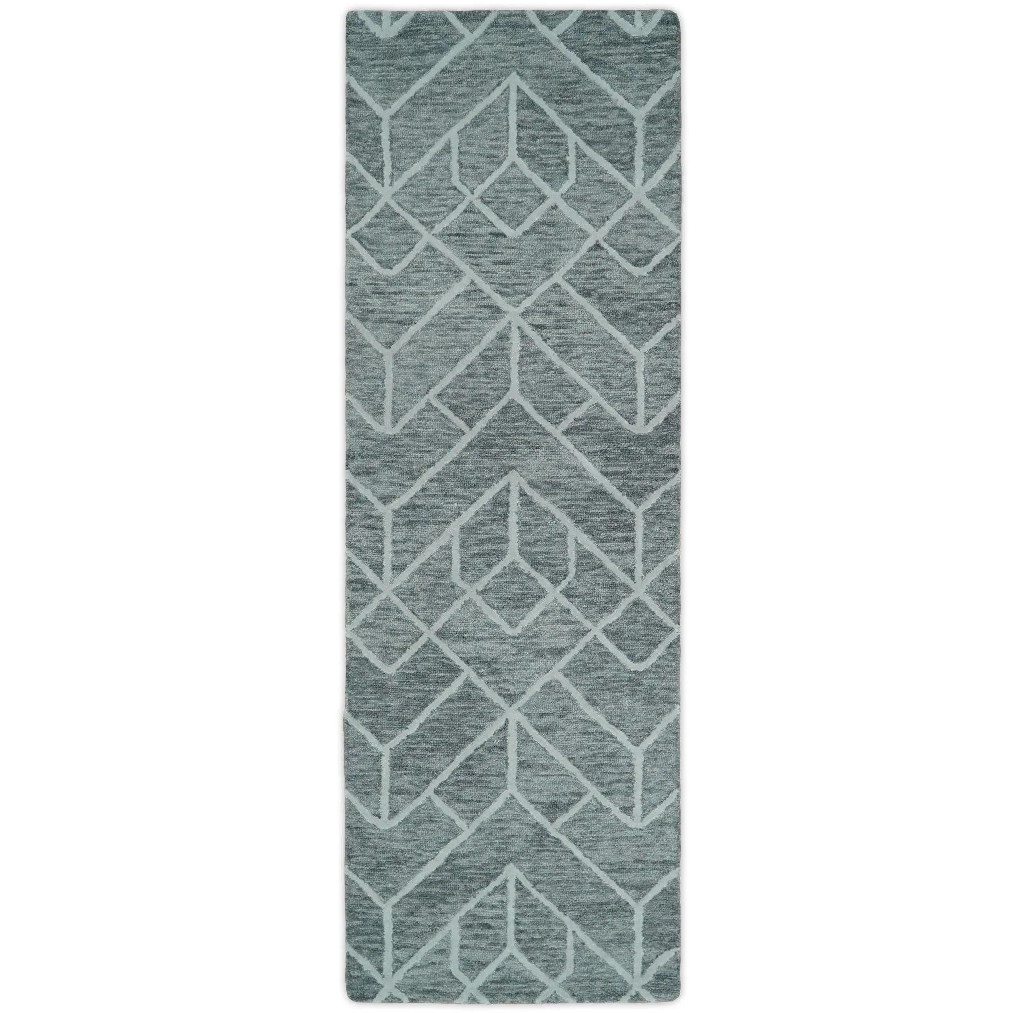 5x8 and 8x11 Handmade Area rug made with fine Wool Area Rug | TRD6373C - Image 10