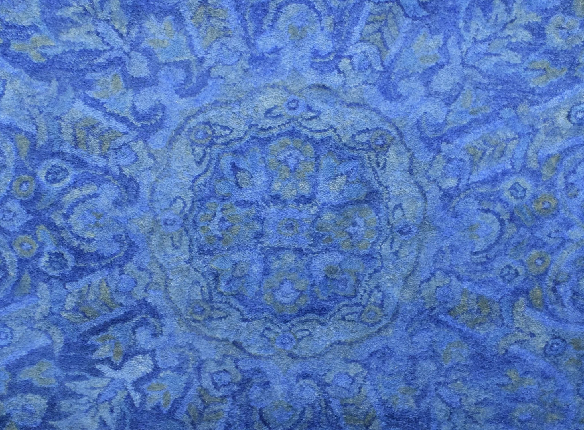 5x8 Blue Handmade Overdyed Wool Area Rug , Accent Rug, Kitchen, Living Room Rug | TUF8 - Image 6