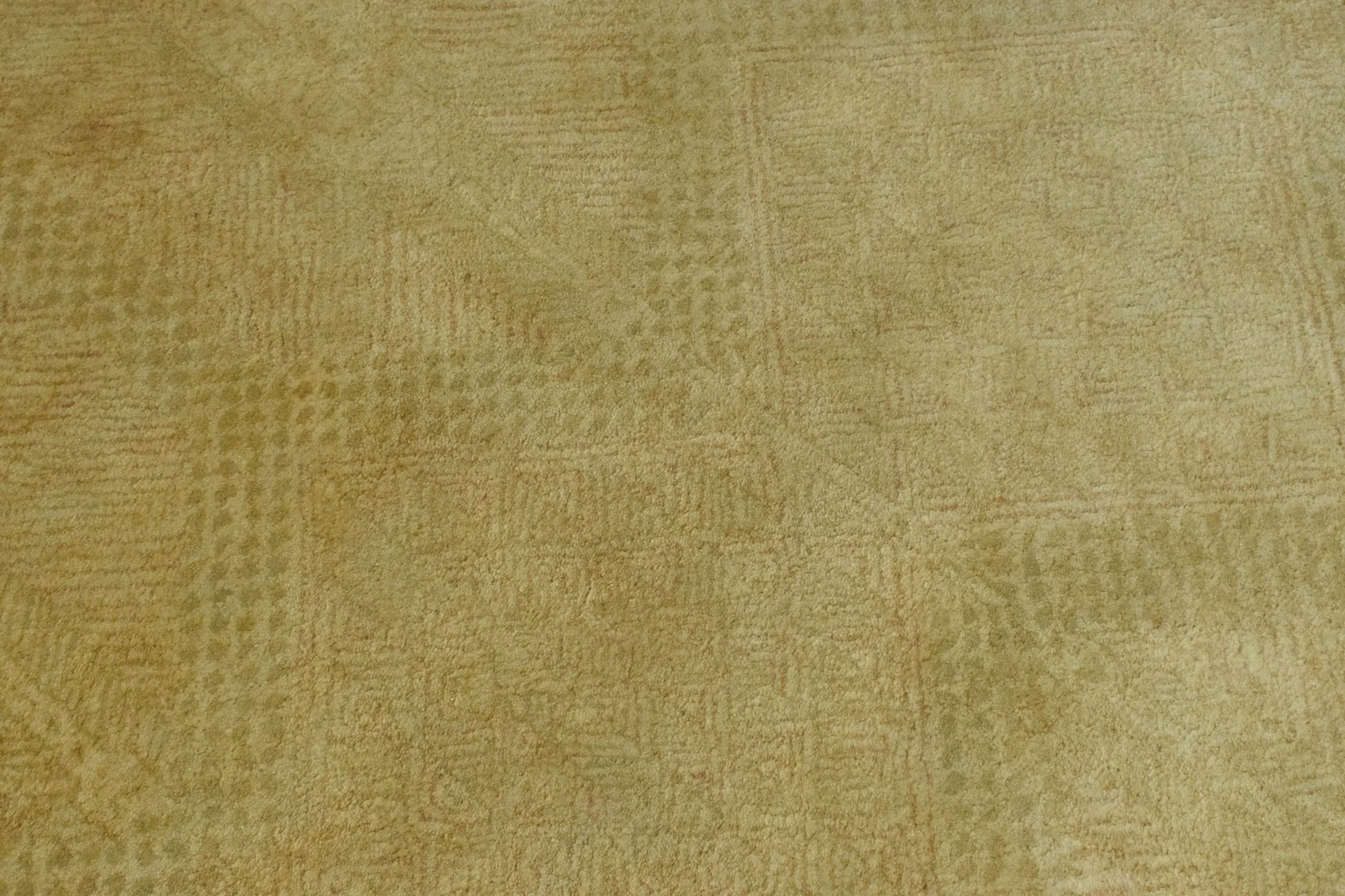 5x8 Gold Wool Area Rug | Handmade Area rug made with fine wool - Image 10