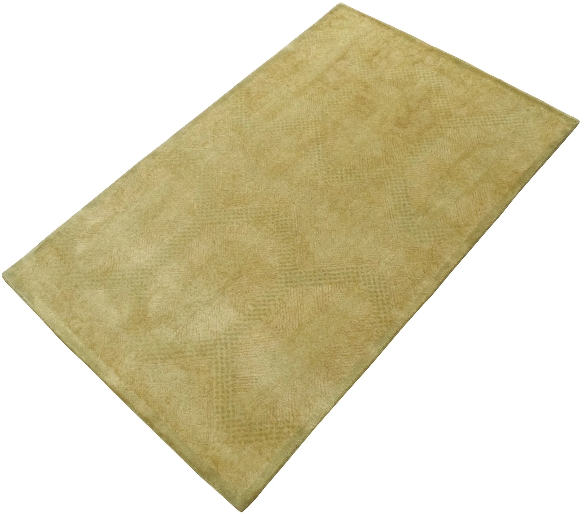 5x8 Gold Wool Area Rug | Handmade Area rug made with fine wool - Image 5