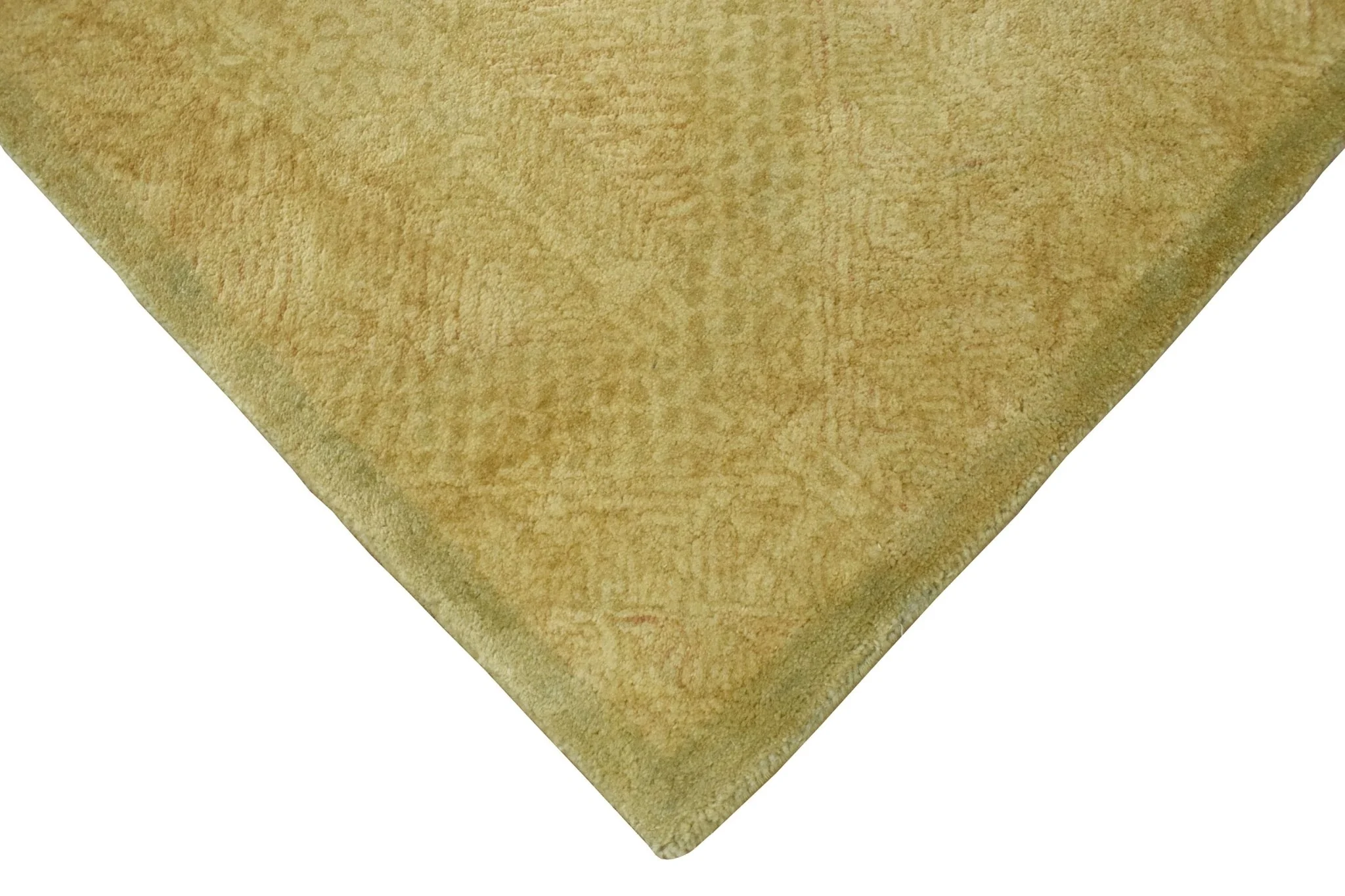 5x8 Gold Wool Area Rug | Handmade Area rug made with fine wool - Image 7