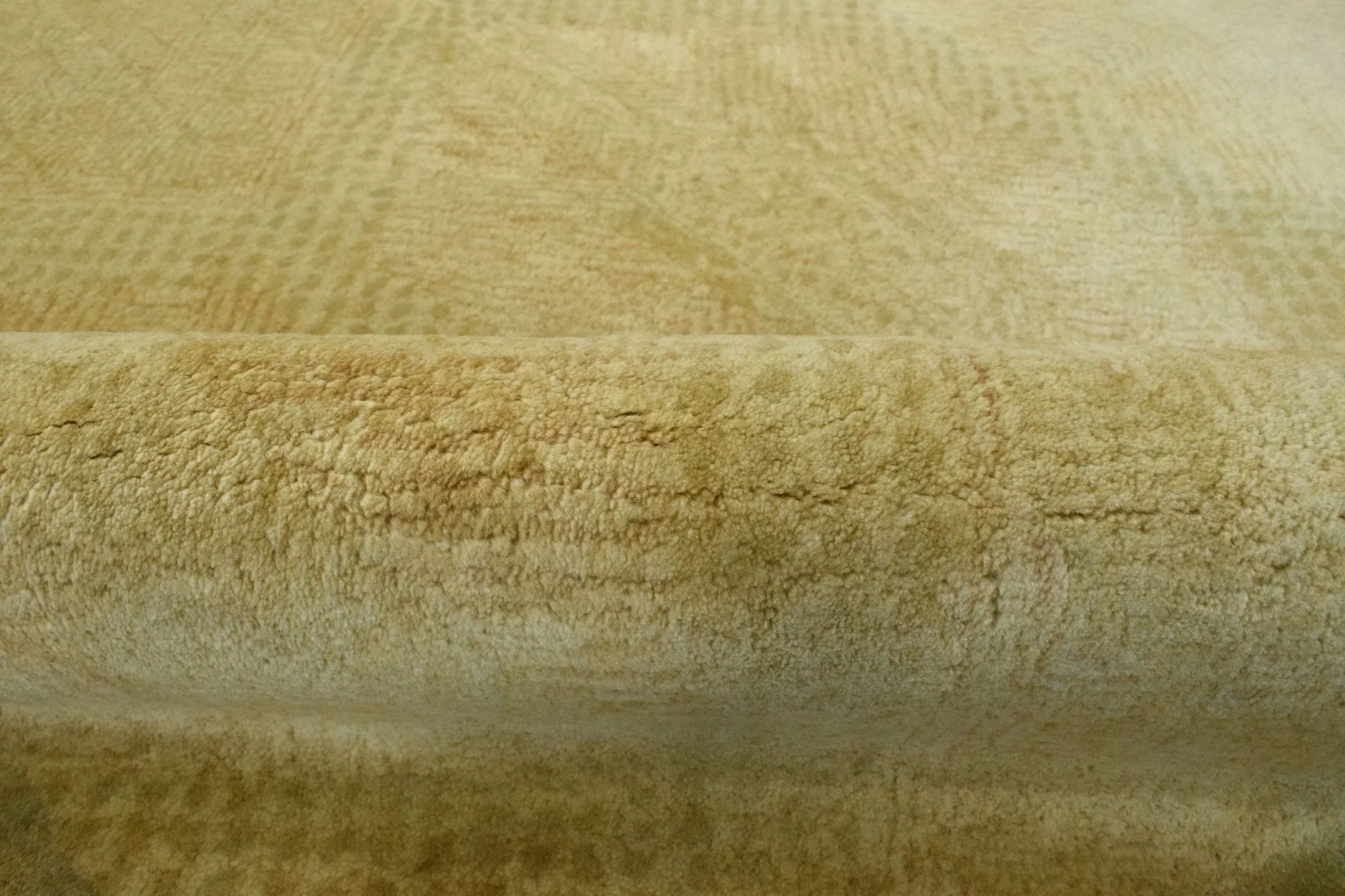 5x8 Gold Wool Area Rug | Handmade Area rug made with fine wool - Image 9