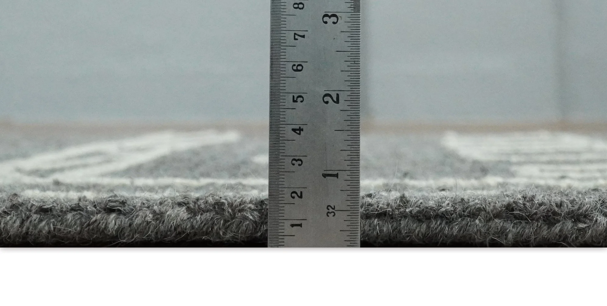 5x8 Gray and White Tribal Hand Hooked Textured Loop Area Rug | TRIB1 - Image 10