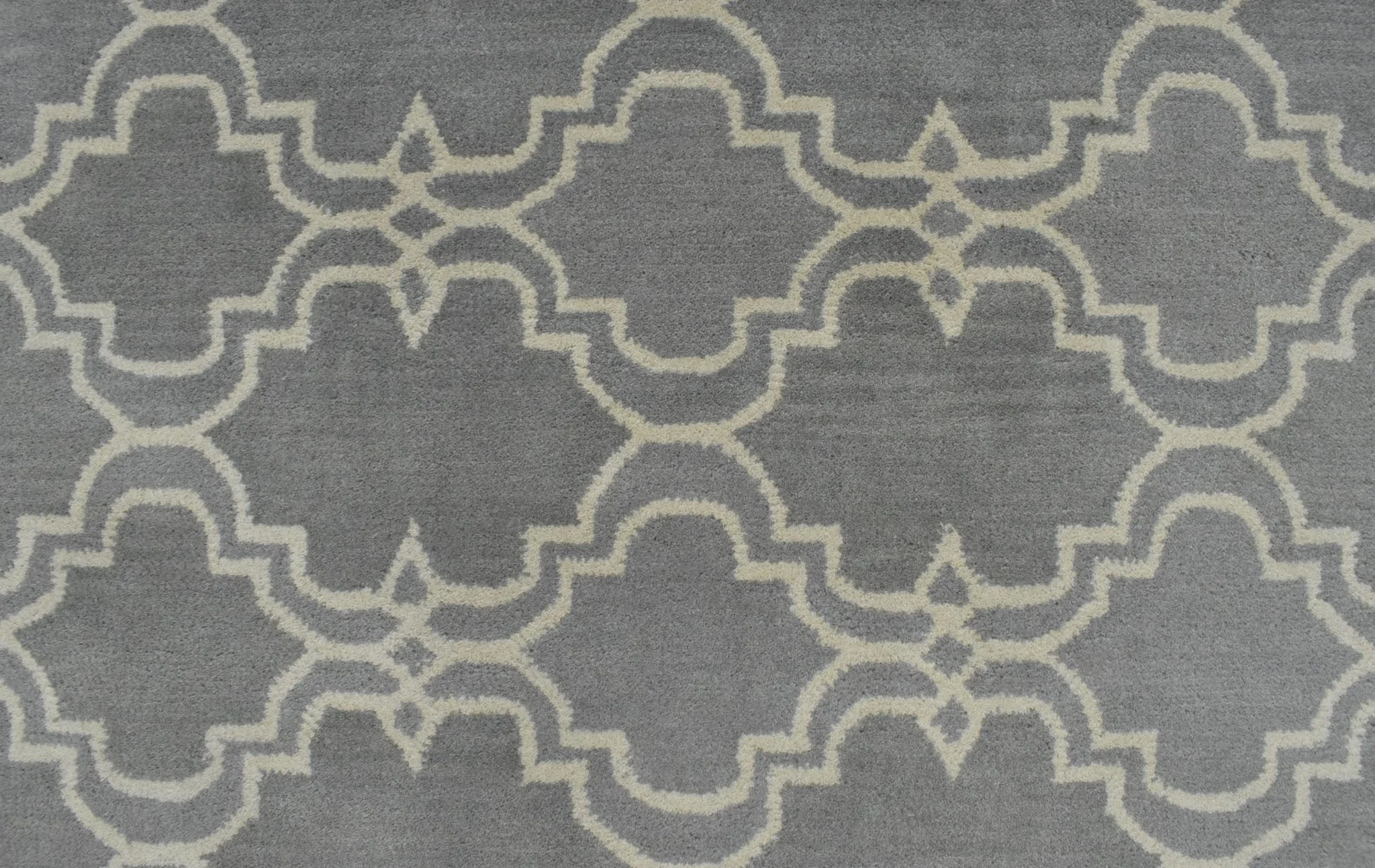 5x8 Gray and Beige Wool Area Rug | Handmade Area rug made with fine wool - Image 7
