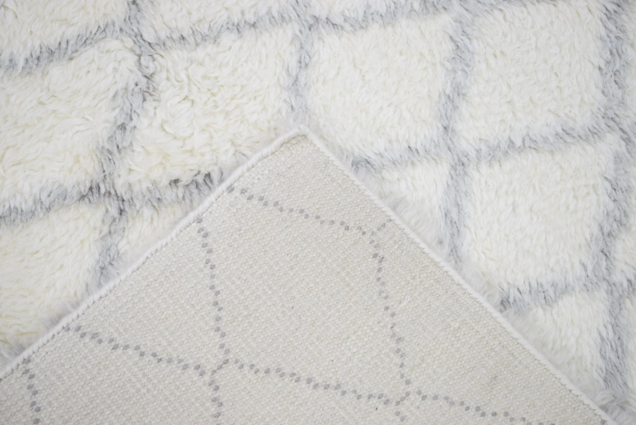 Ivory and Charcoal 4x6, 5x8 Rug Modern Handmade New Zealand Wool Area Rug  The Rug Decor |TRD1715 - Image 7