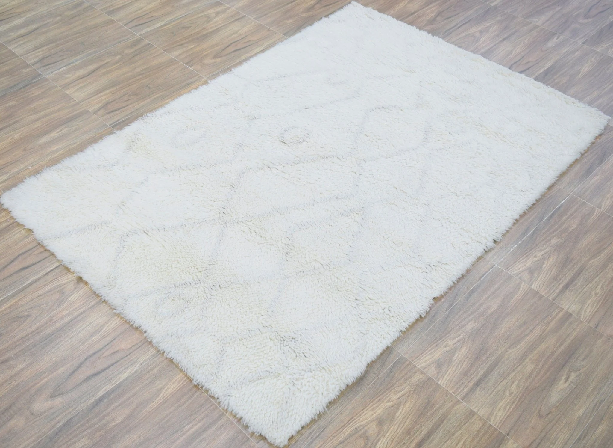 Ivory and charcoal 4x6, 5x8 Rug Modern Handmade New Zealand Wool Area Rug  | The Rug Decor |TRD1719 - Image 3