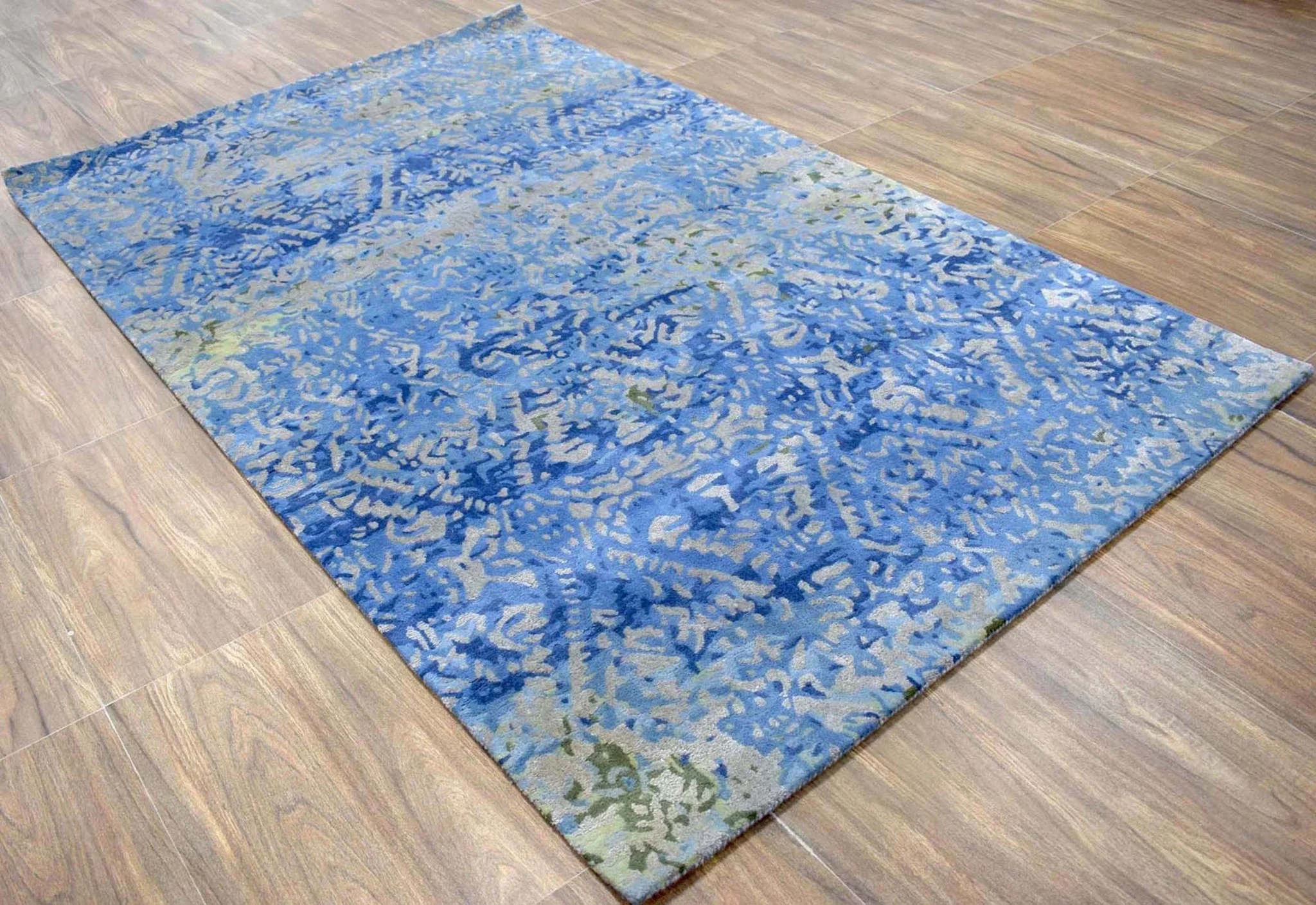 5x8 Rug | Traditional Handmade Wool blended with Viscose Area Rug | The Rug Decor | TRD630058 - Image 4