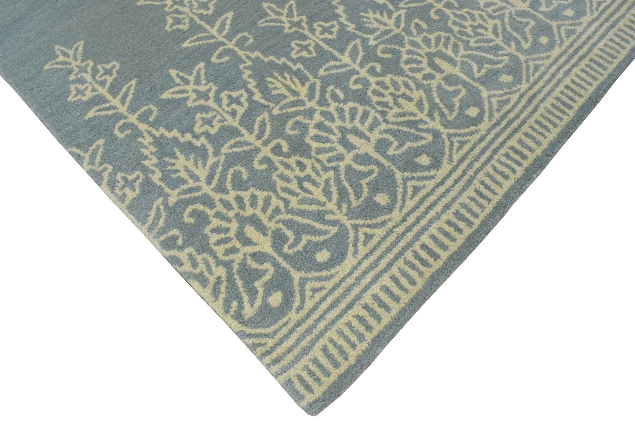 5x8 Handmade Minimal Design Wool Area Rug - Image 5