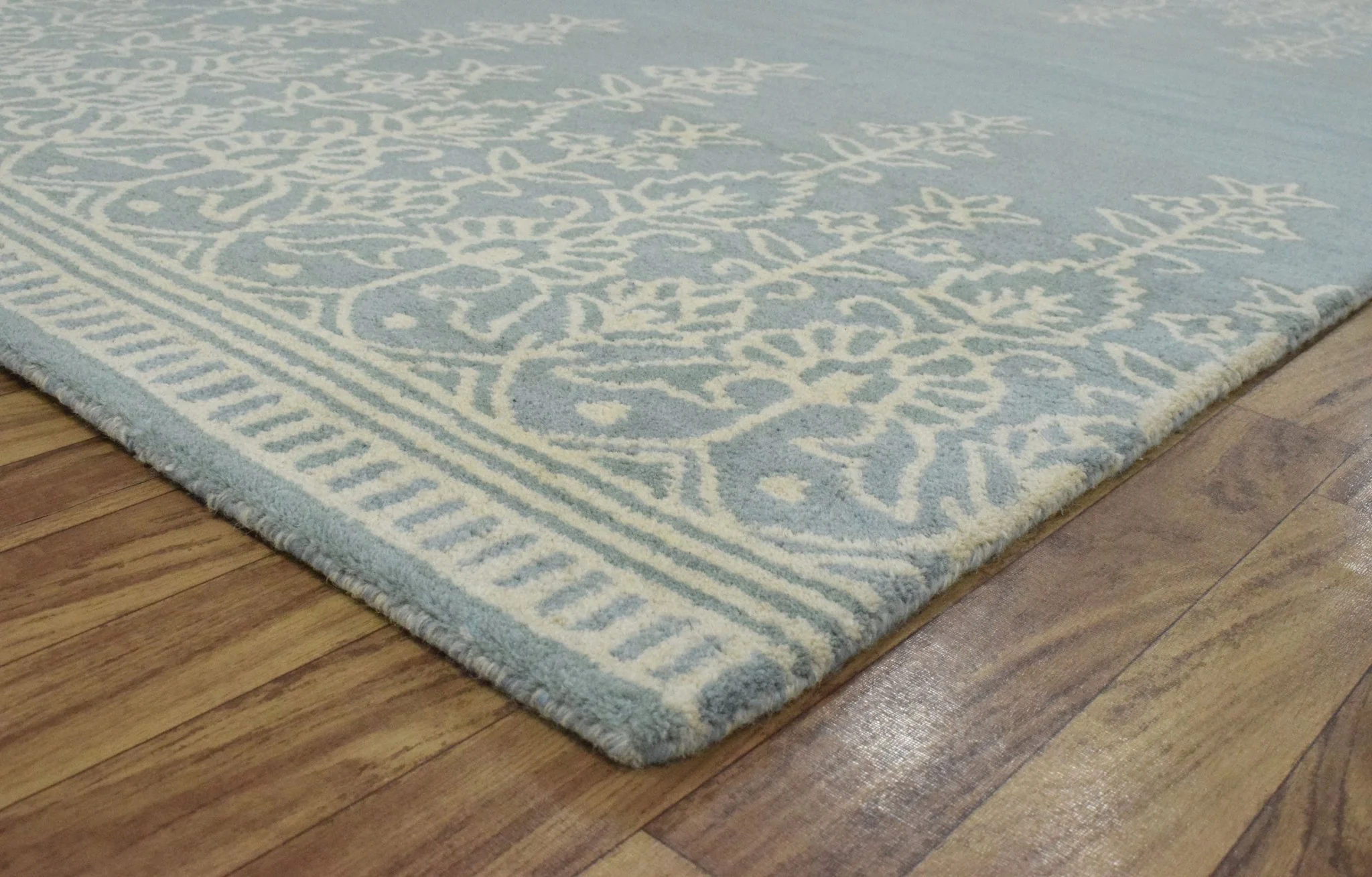 5x8 Handmade Minimal Design Wool Area Rug - Image 6