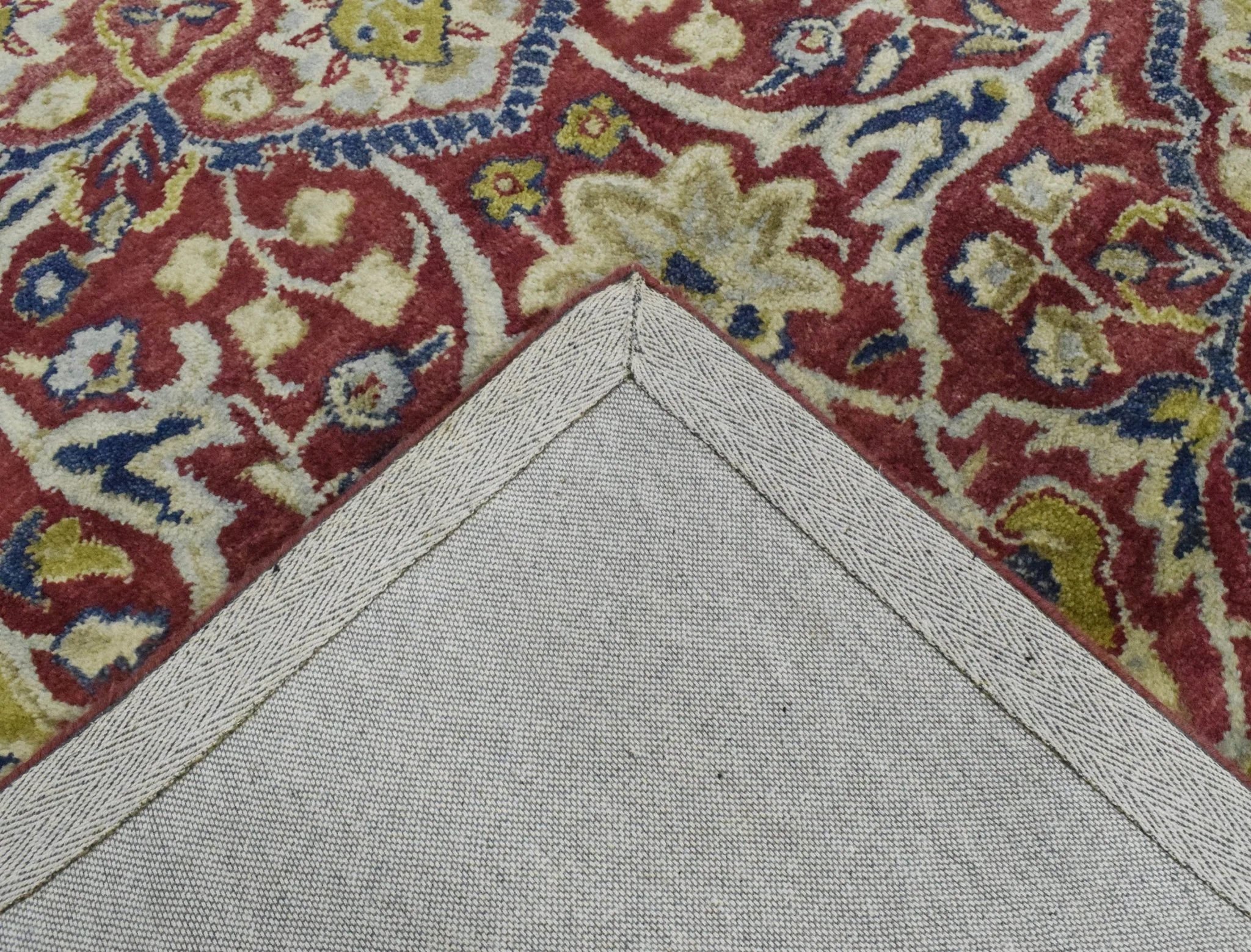 5x8 Red and Camel Handmade Classic Vintage Wool Area Rug - Image 8