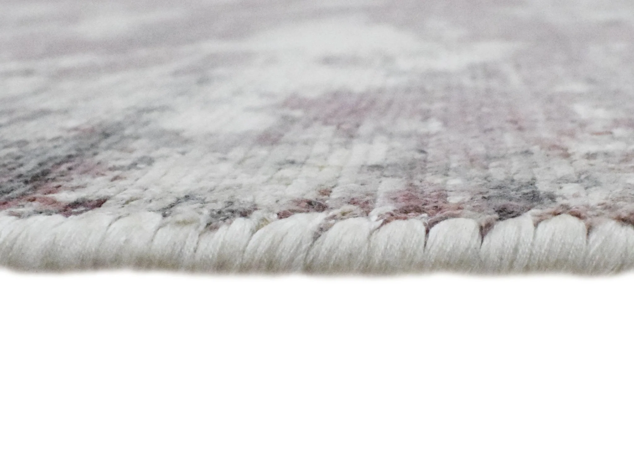 Handmade 6.6x8 Rug, Abstract Red and Gray Rug made with Viscose Art Silk | TRD0079AR668 - Image 5