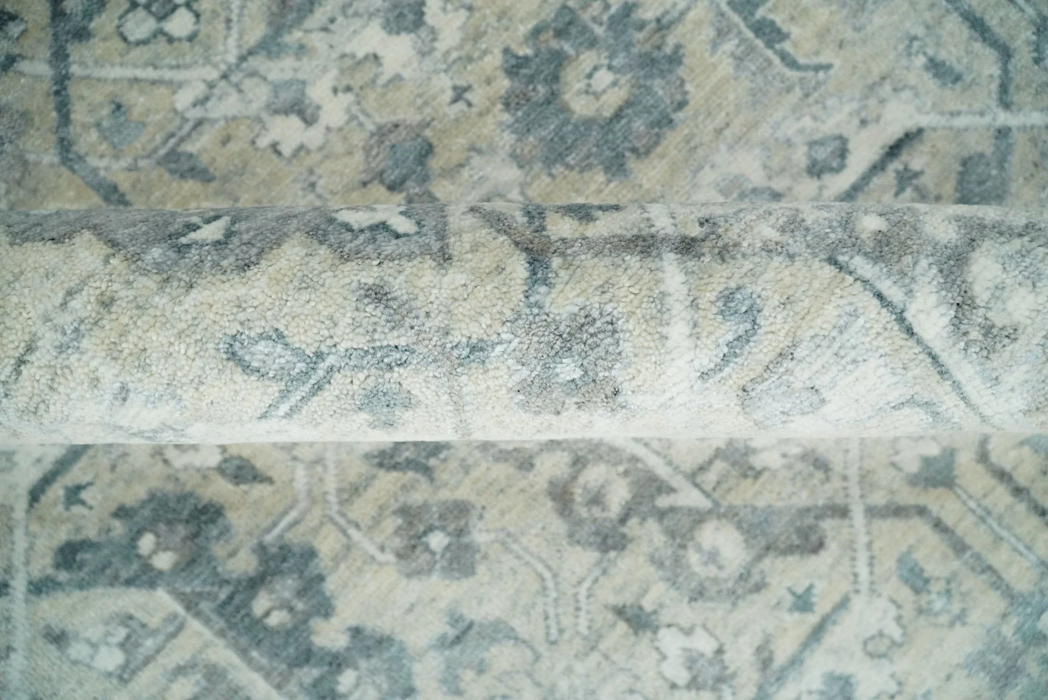 6x9 and 8x11 Beige and Gray Bamboo Silk and Wool Traditional Persian Antique Area Rug | TRDCP201 - Image 11