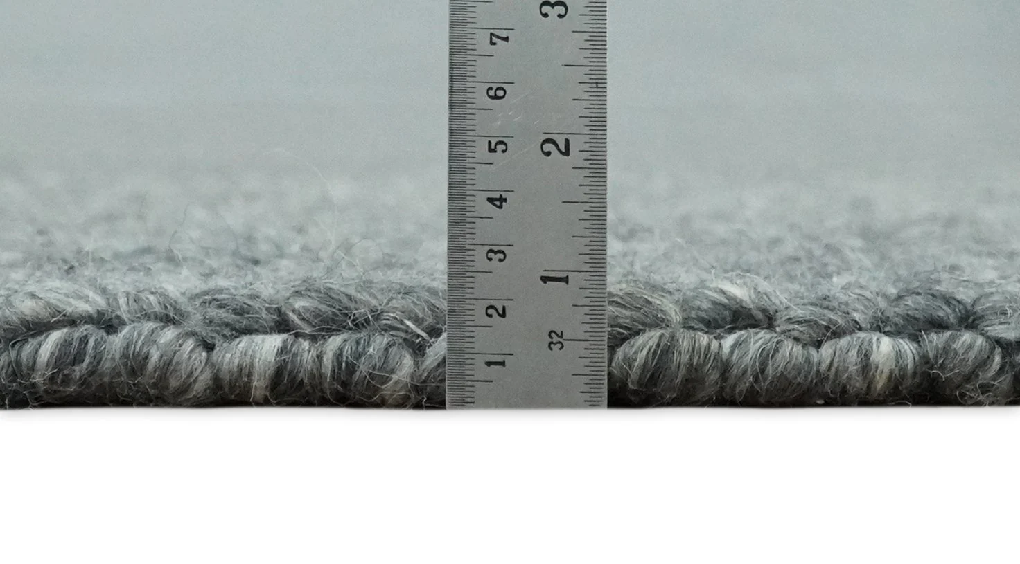 Solid Charcoal Gray Wool Blend Felted Chunky Hand Woven Area Rug - Image 11