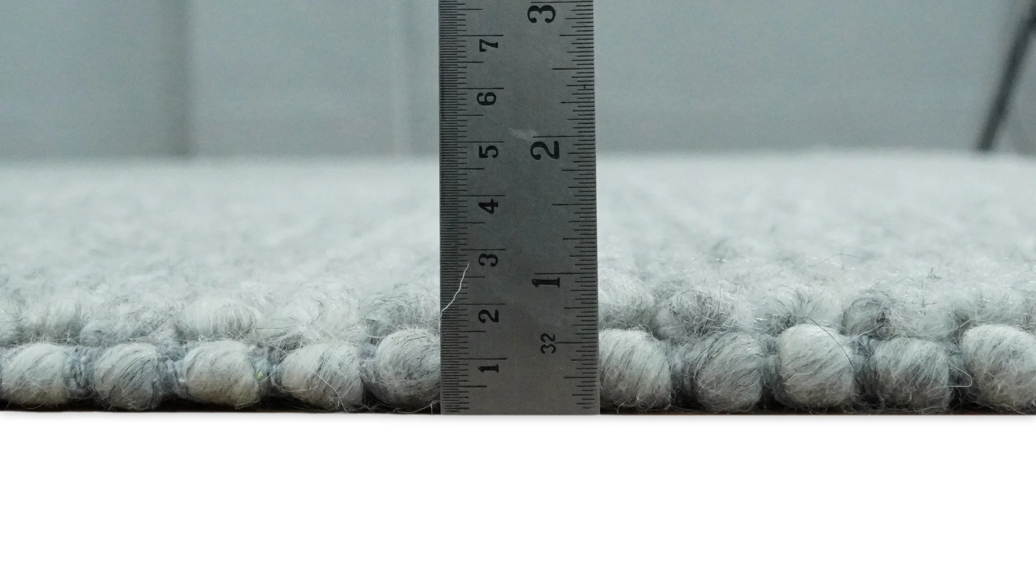 6x9 and 8x10 Solid Gray Wool Blend Felted Chunky Hand Woven Area Rug | DOV5 - Image 11