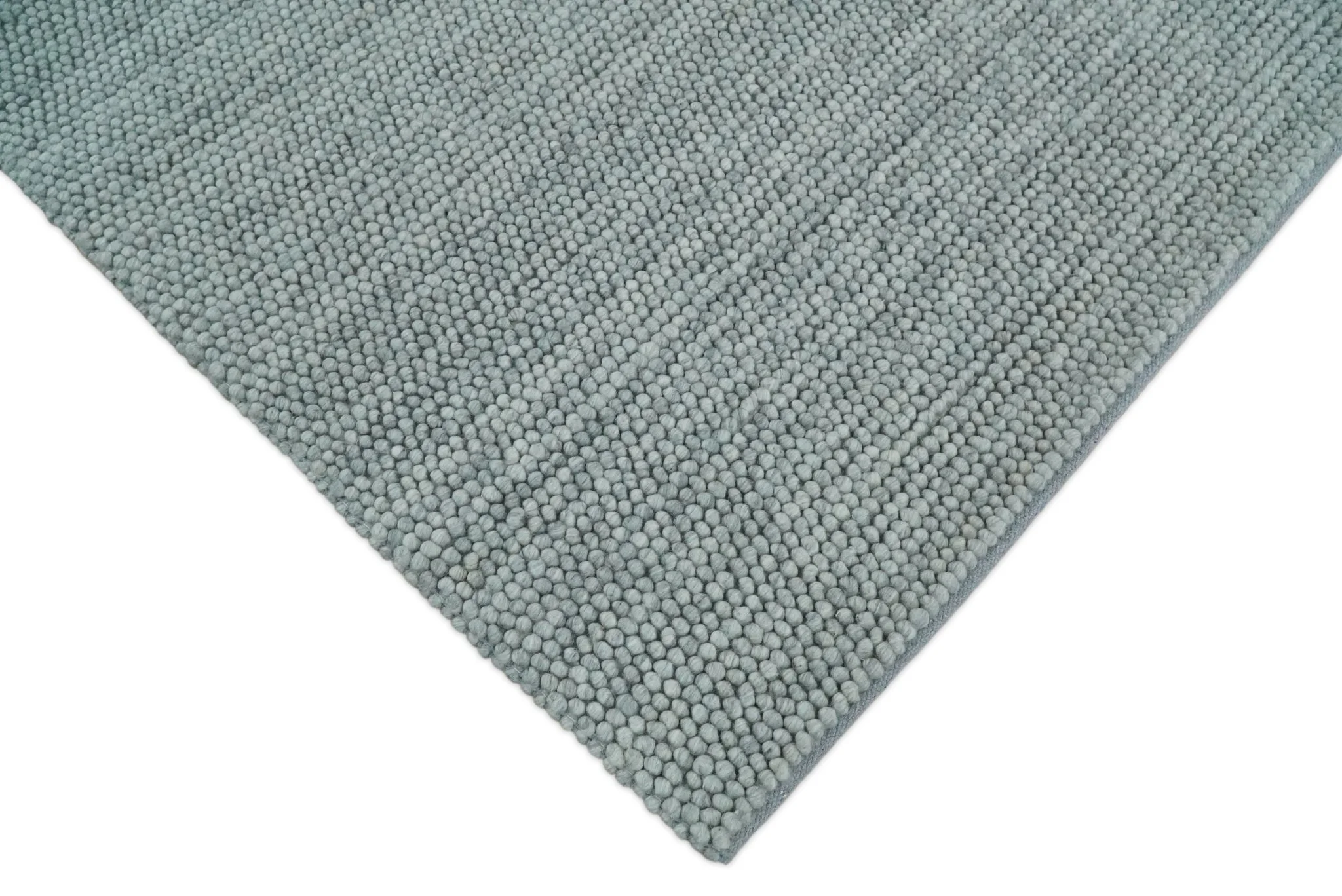 6x9 and 8x10 Solid Gray Wool Blend Felted Chunky Hand Woven Area Rug | DOV5 - Image 8