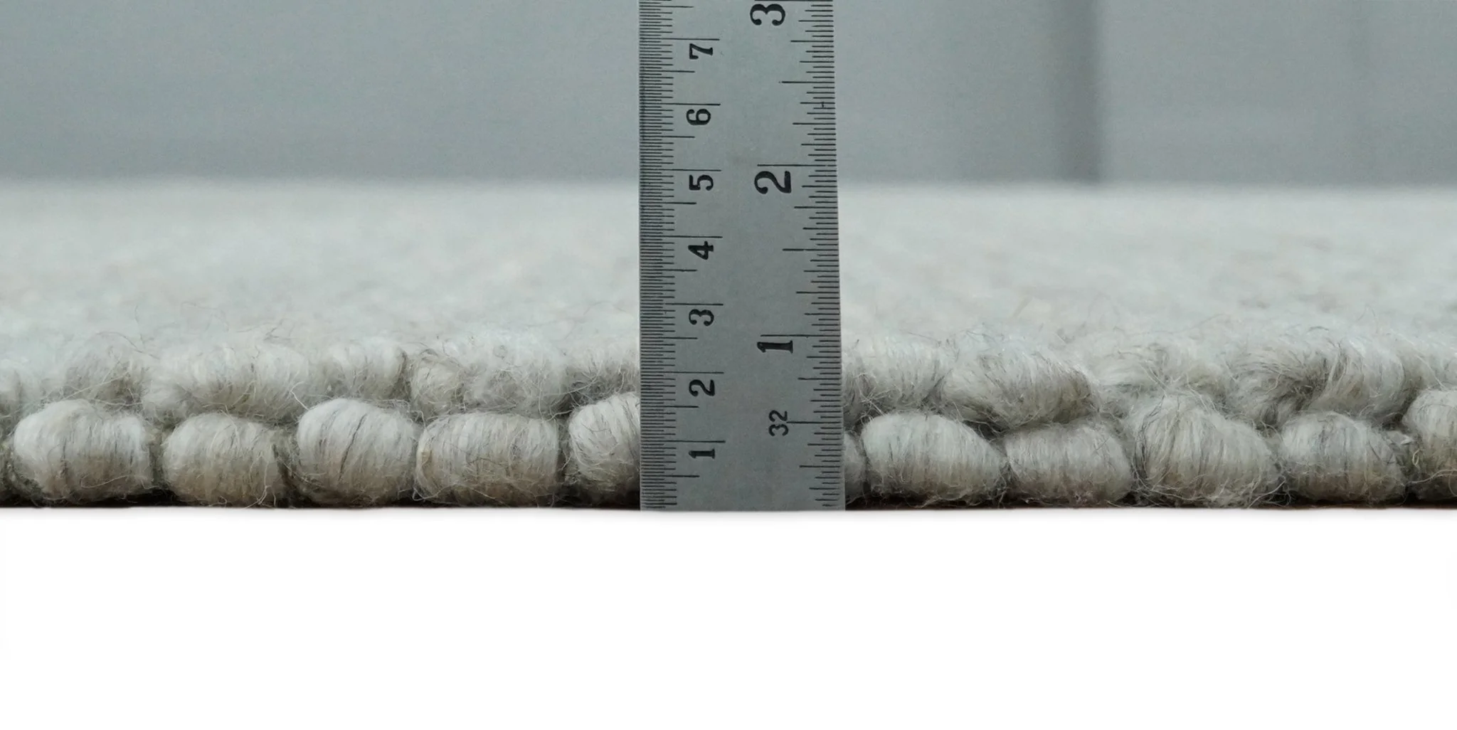 3x5, 5x8, 6x9, 8x10 and 9x12 Solid Silver Wool Blend Felted Chunky Hand Woven Area Rug - Image 9