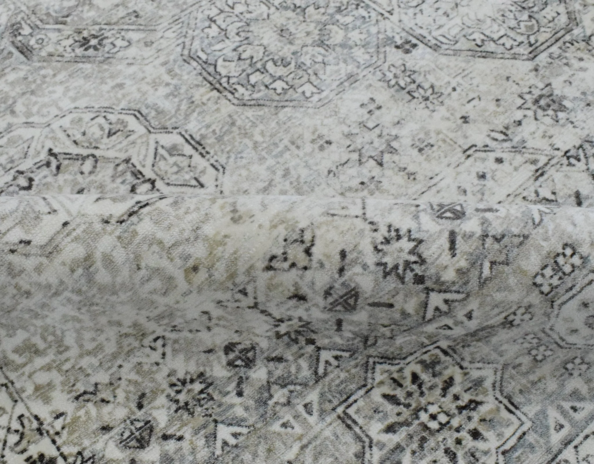 7.8x9.8 Rug, Abstract Blue and Gray Rug made with Viscose Art Silk, Living, Dinning and Bedroom Rug | TRD0091AR7898 - Image 9