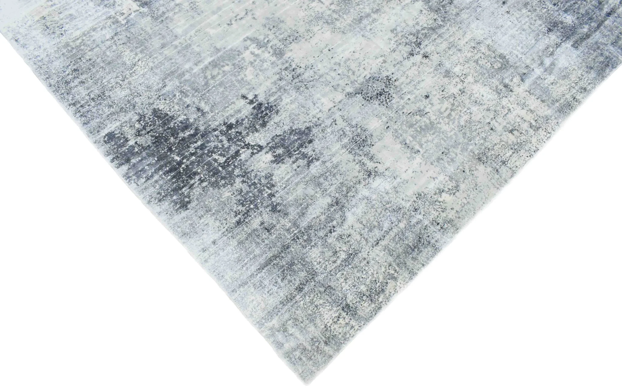 7.8x9.8 Rug, Abstract Blue and Gray Rug made with Viscose Art Silk, Living, Dinning and Bedroom Rug | TRD0092AR7898 - Image 5