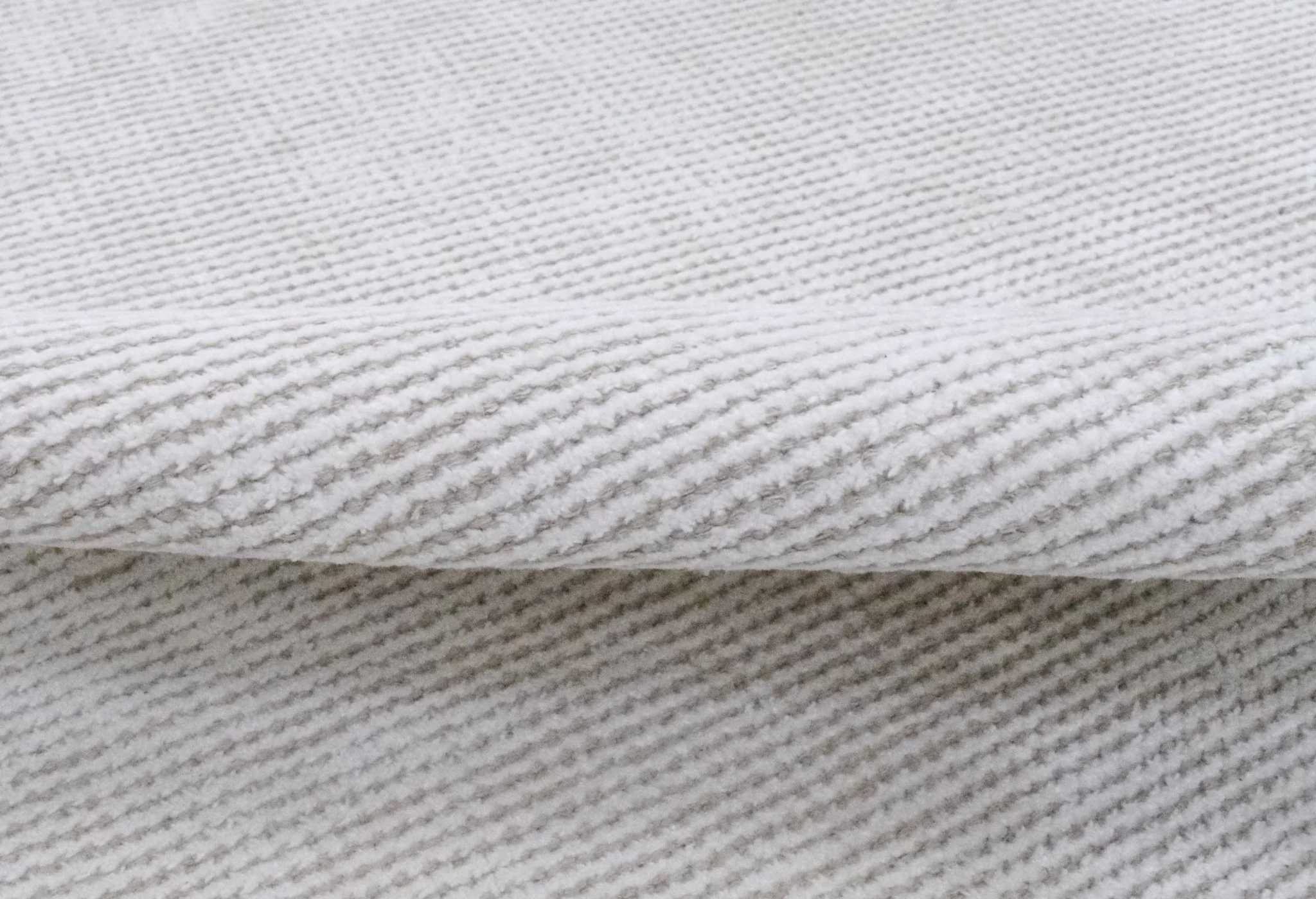 2x3, 5x8, 6x9 and 8x10 Solid Ivory Hand Made Textured Wool Area Rug | Low Pile | No Shedding | TRD163 - Image 9