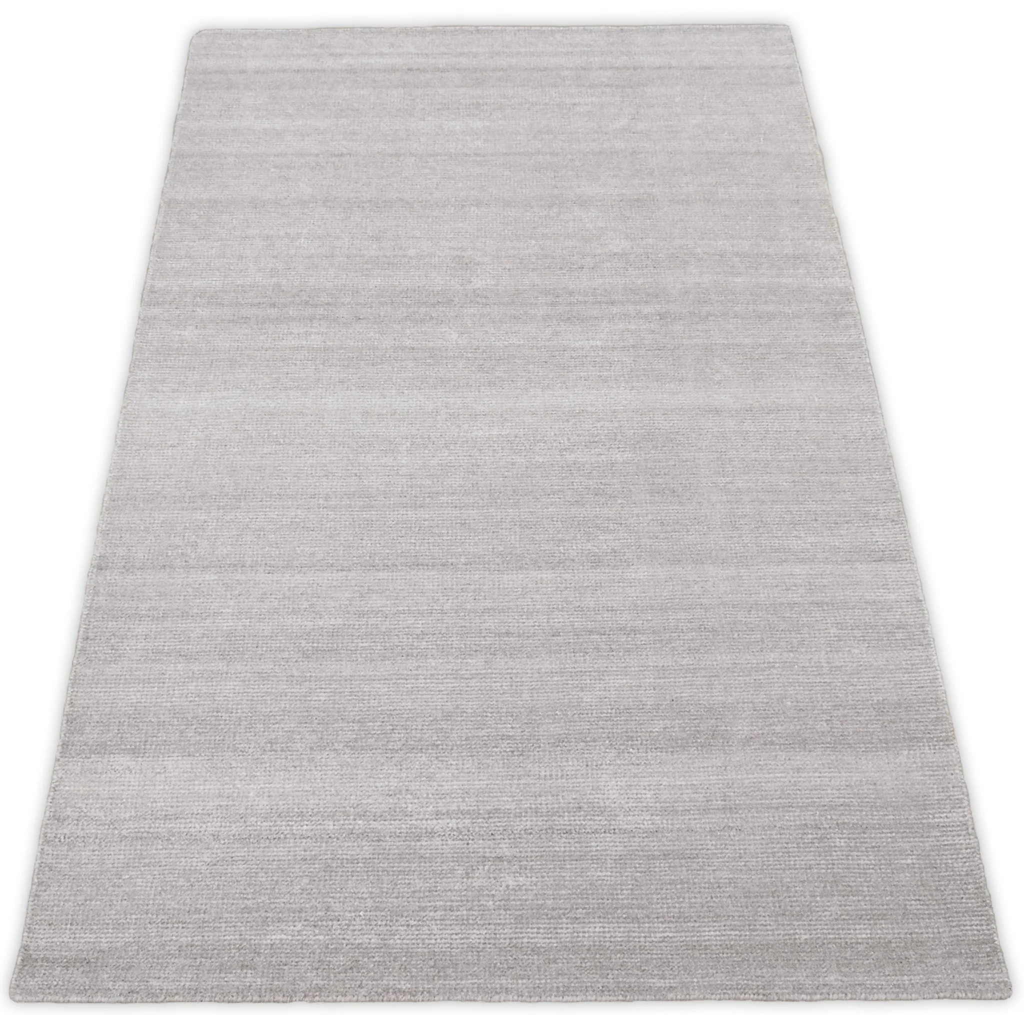 Solid Taupe Silver Rug | Made with wool and viscose blend | TRD171 - Image 5