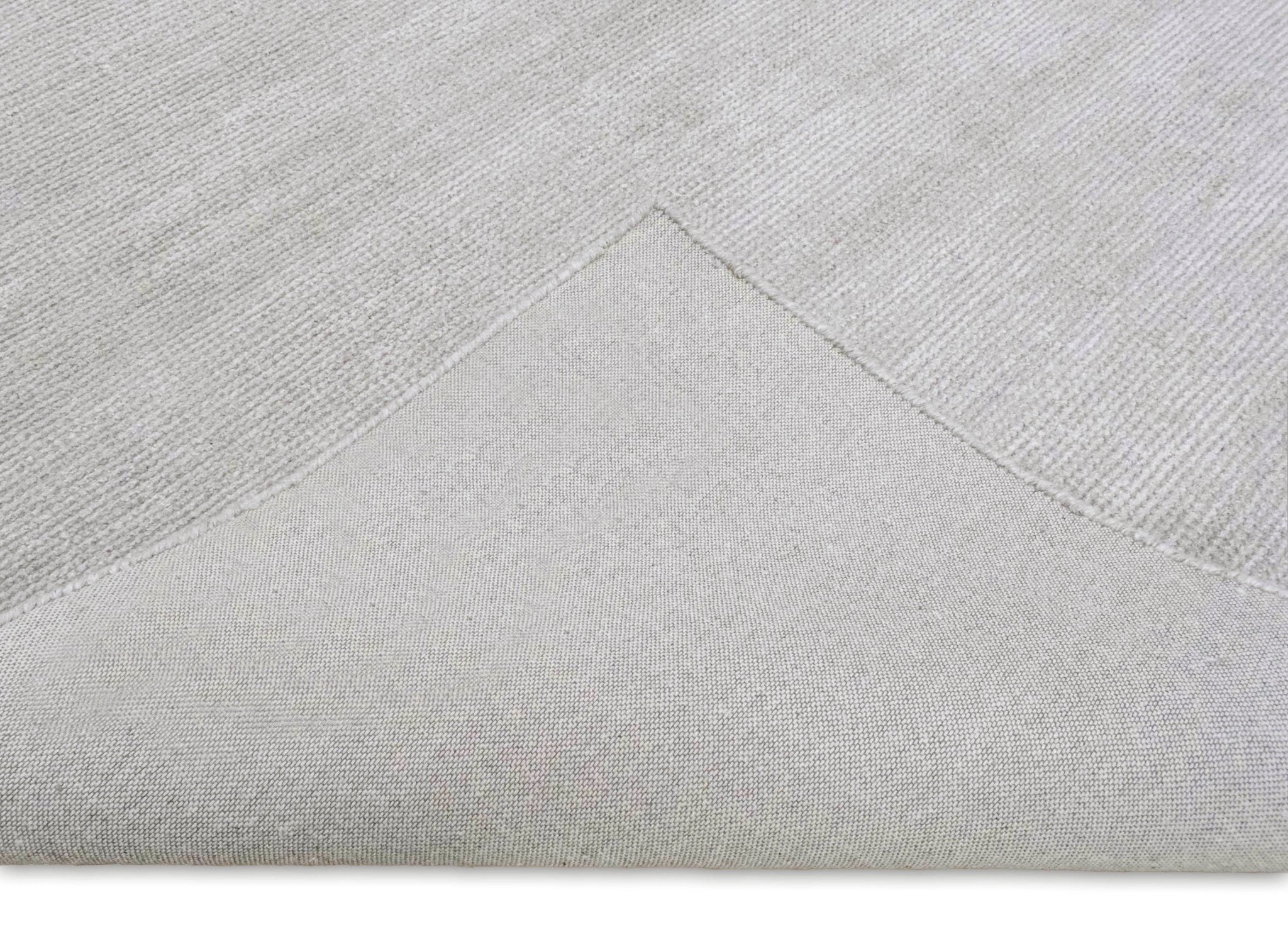 Solid Taupe Silver Rug | Made with wool and viscose blend | TRD171 - Image 8