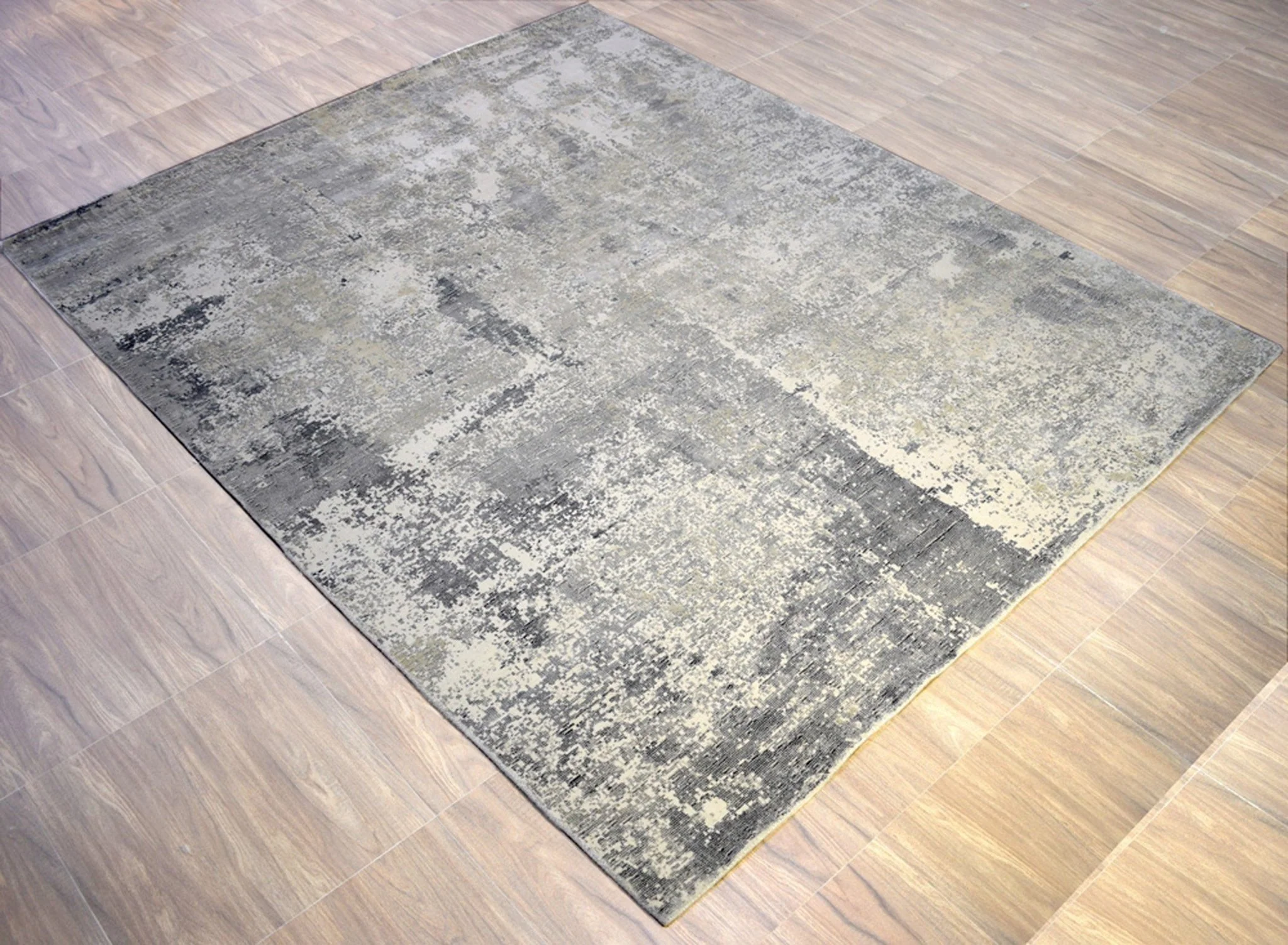 8'x 10' Rug | Modern Handmade  Wool  & Viscose Area Rug | The Rug Décor | TRD10095810 - Image 4