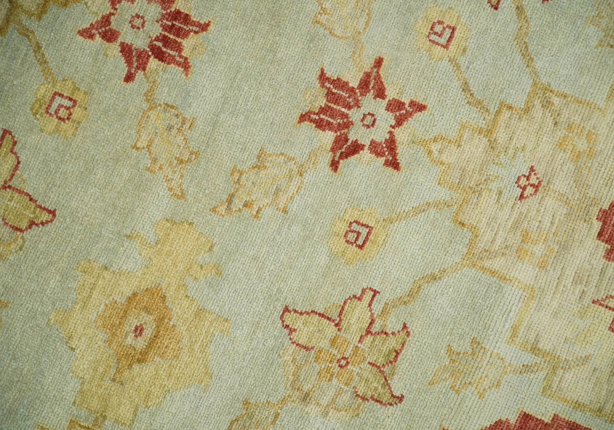 8x10 Fine Hand Knotted Beige and Rust Traditional Vintage Persian Antique Wool Rug | AGR36 - Image 4