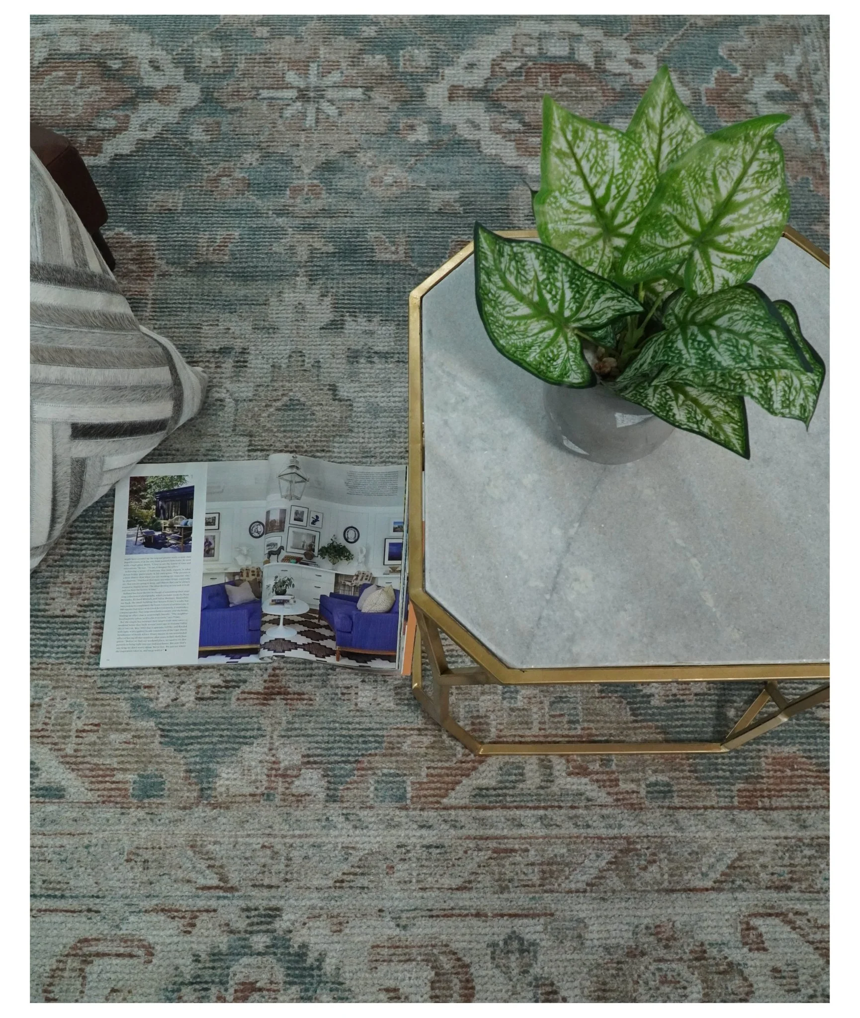 8x10 Green and Ivory Rug | Handmade Floral Area rug made with wool blended with art silk Low Pile  | PR03 - Image 7