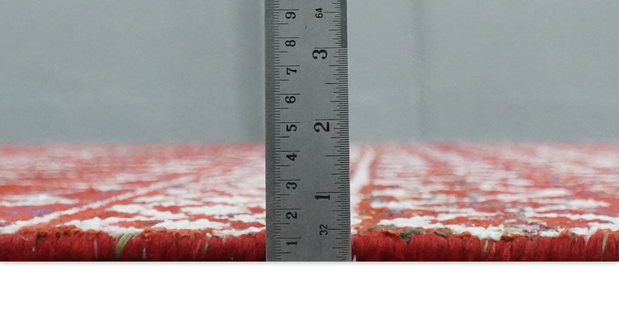 8x10 Hand Knotted Maroon and White Modern Contemporary Southwestern Tribal Trellis Recycled Silk Area Rug | OP27 - Image 10