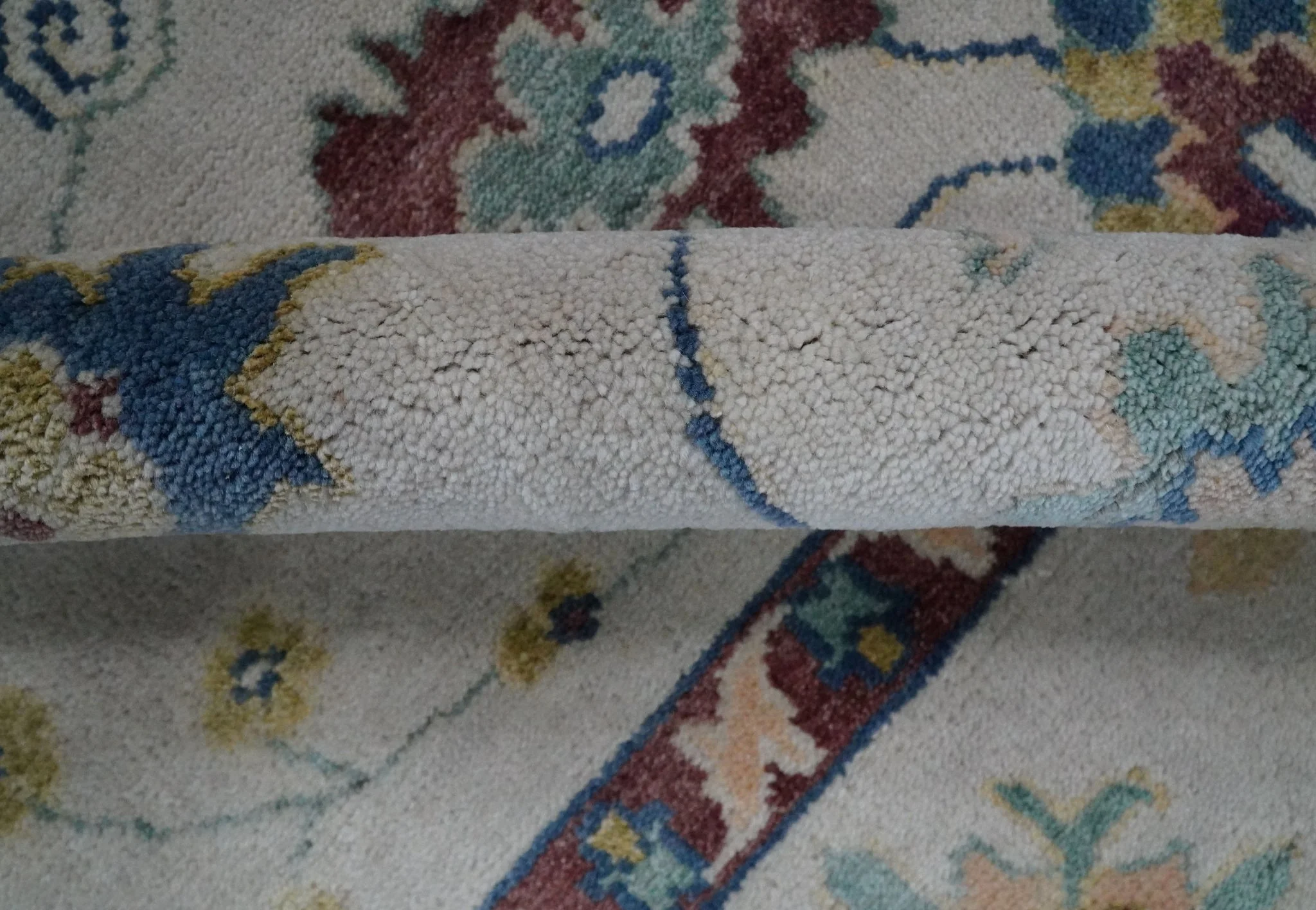 8x10 Hand Knotted Silver and Brown Traditional Vintage Persian Style Antique Wool Rug | TRDCP759810 - Image 7