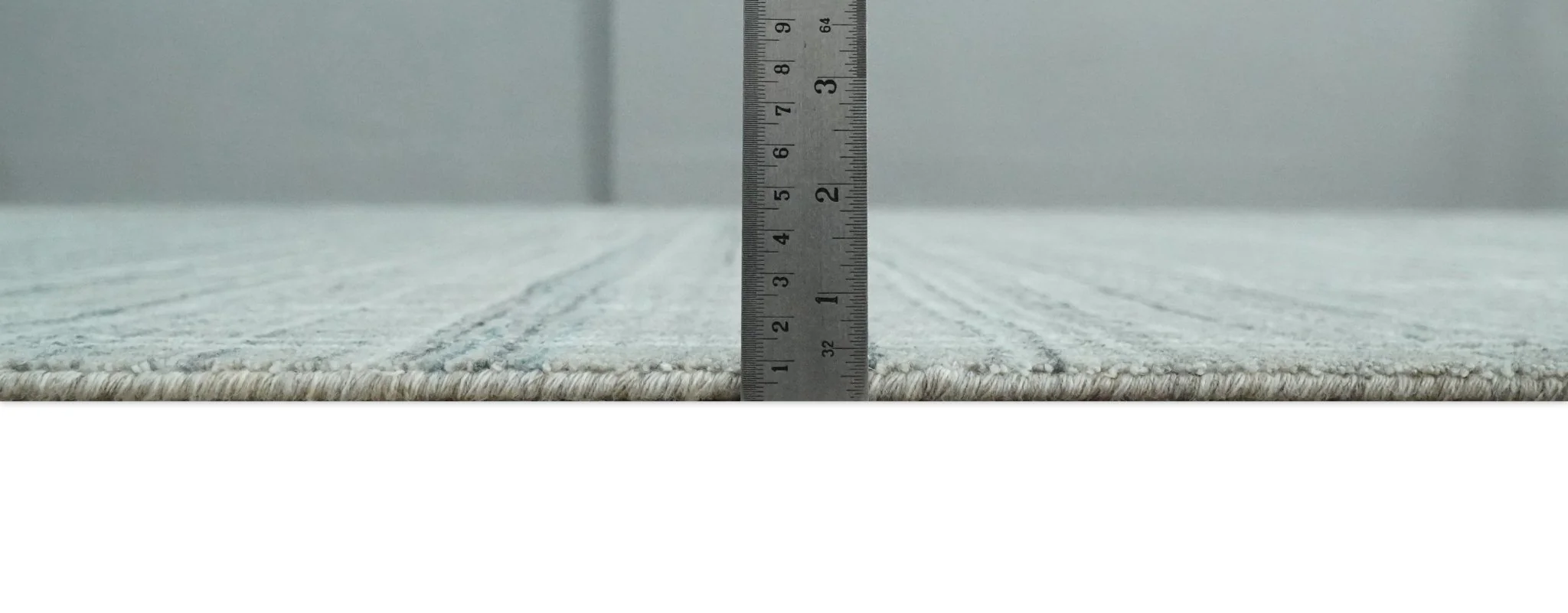 8x10 Hand Made Shaded Scandinavian White, Camel and Gray Blended Wool Flatwoven Area Rug | KE25 - Image 9