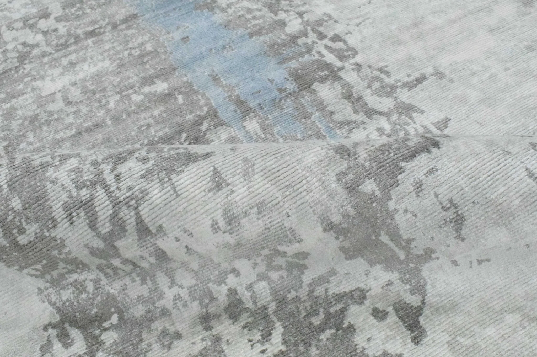 8x10 Rug, Abstract Blue and Gray Rug made with Viscose Art Silk, Living, Dinning and Bedroom Rug | TRD0090AR810 - Image 8