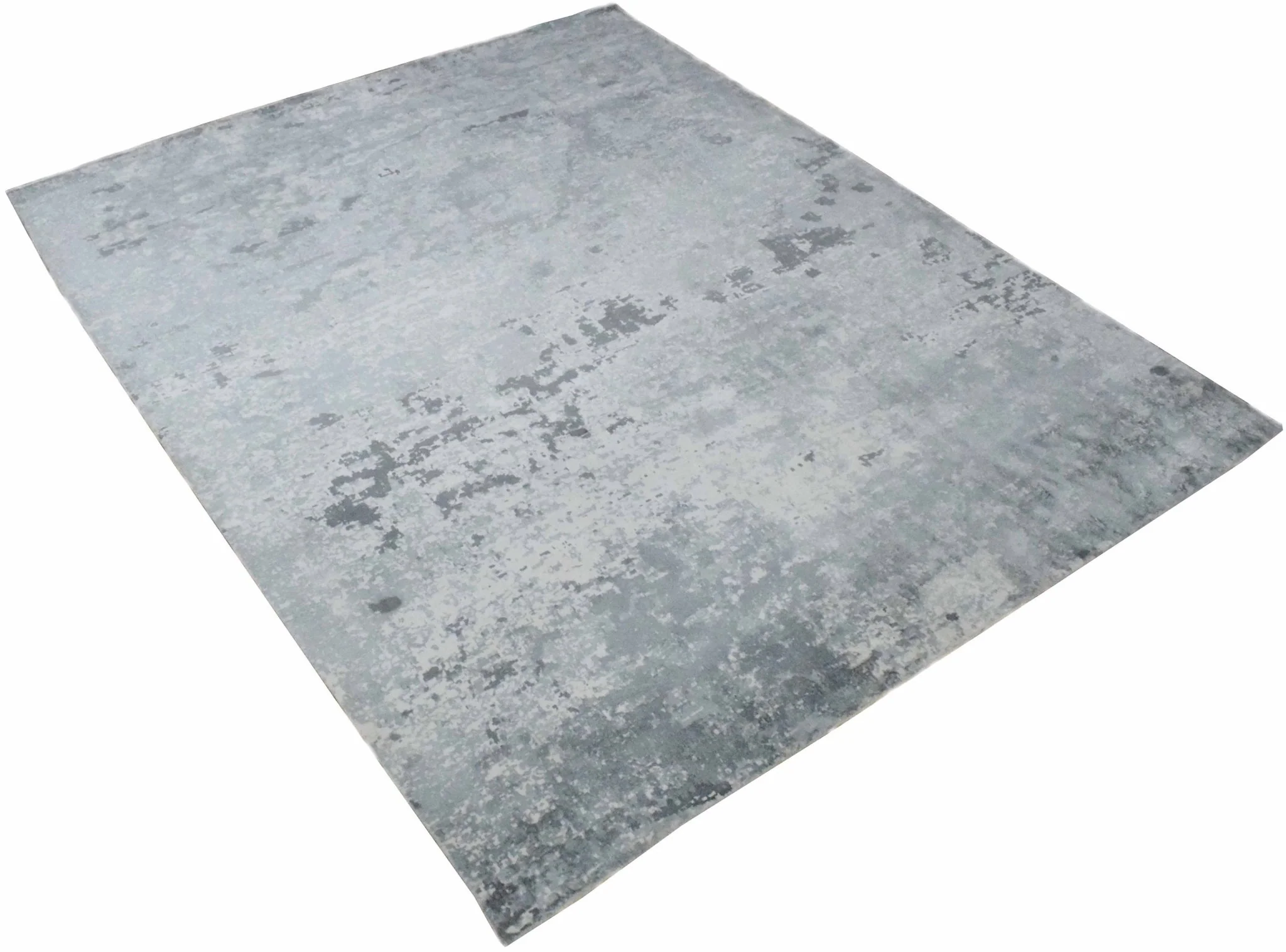 8x10 Rug, Abstract Blue and Green Rug made with Viscose Art Silk, Living, Dinning and Bedroom Rug | TRD0011QT810 - Image 3
