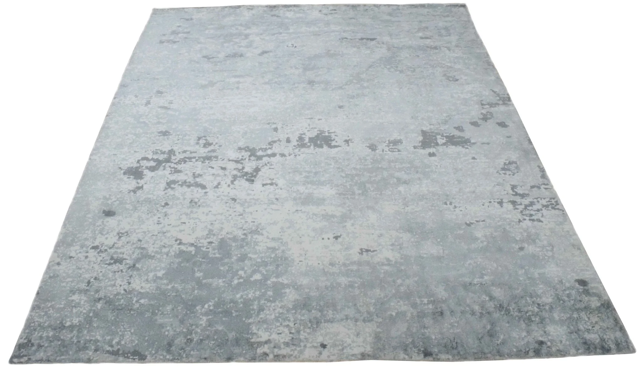8x10 Rug, Abstract Blue and Green Rug made with Viscose Art Silk, Living, Dinning and Bedroom Rug | TRD0011QT810 - Image 4