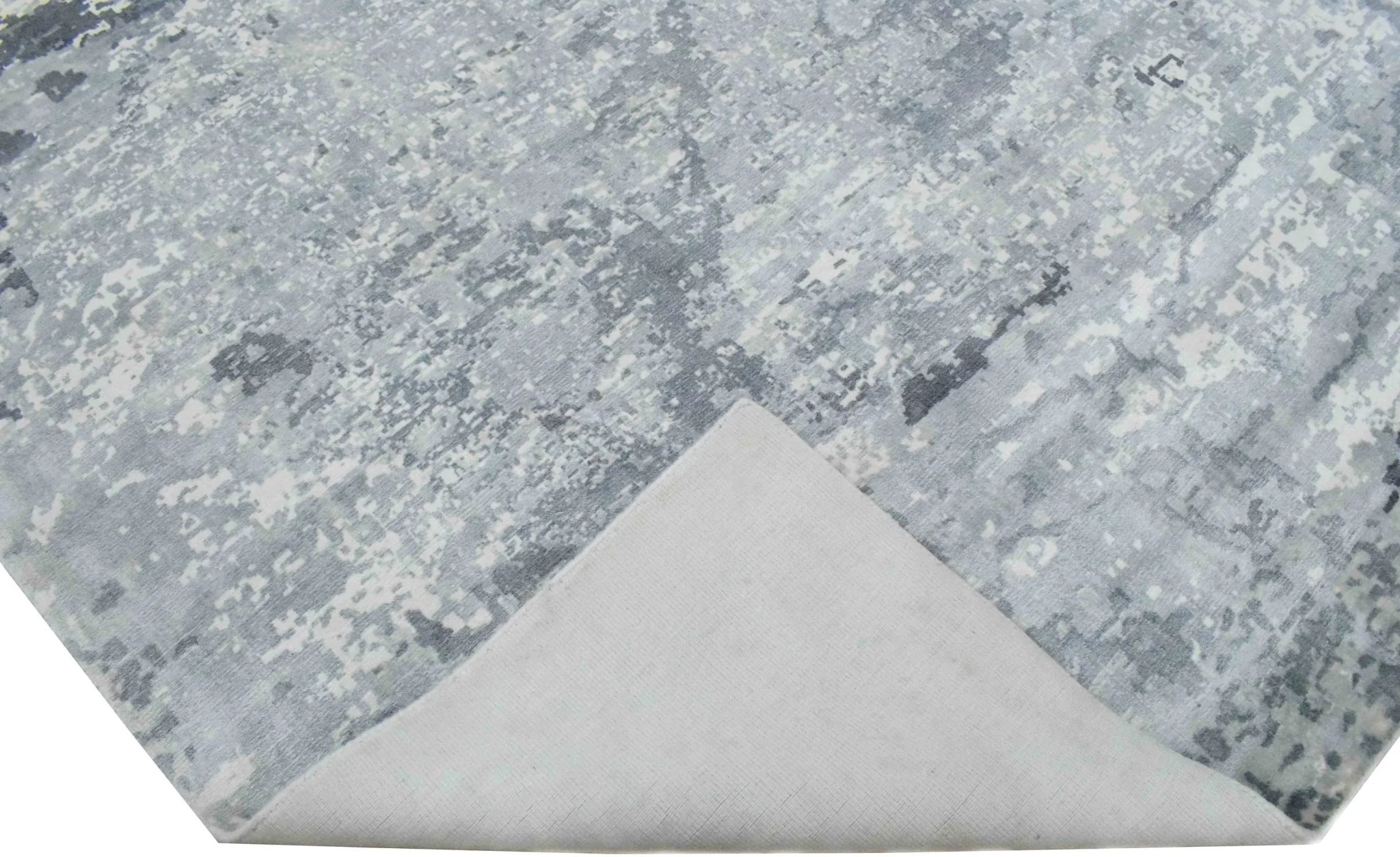 8x10 Rug, Abstract Blue and Green Rug made with Viscose Art Silk, Living, Dinning and Bedroom Rug | TRD0011QT810 - Image 6