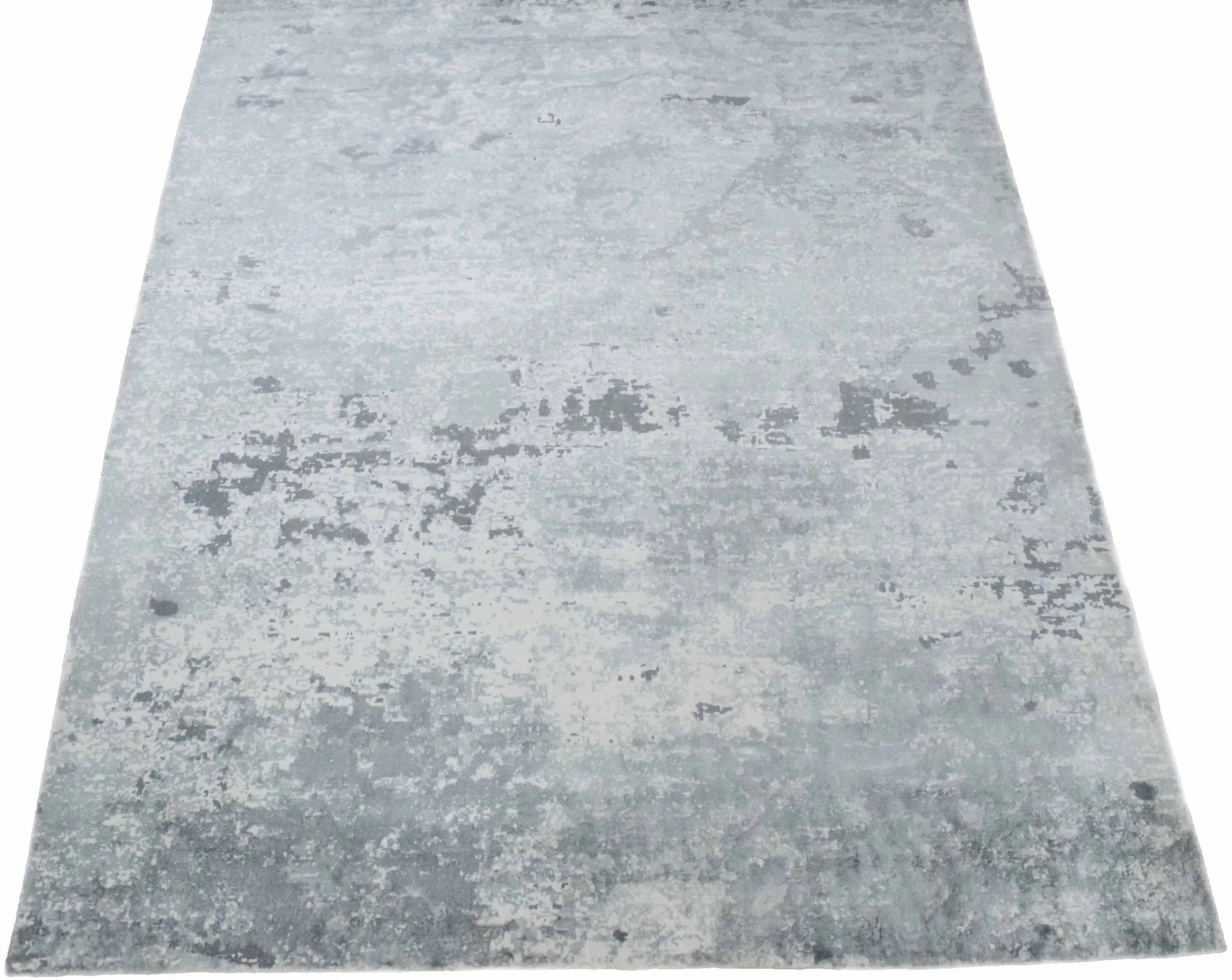 8x10 Rug, Abstract Blue and Green Rug made with Viscose Art Silk, Living, Dinning and Bedroom Rug | TRD0011QT810 - Image 7