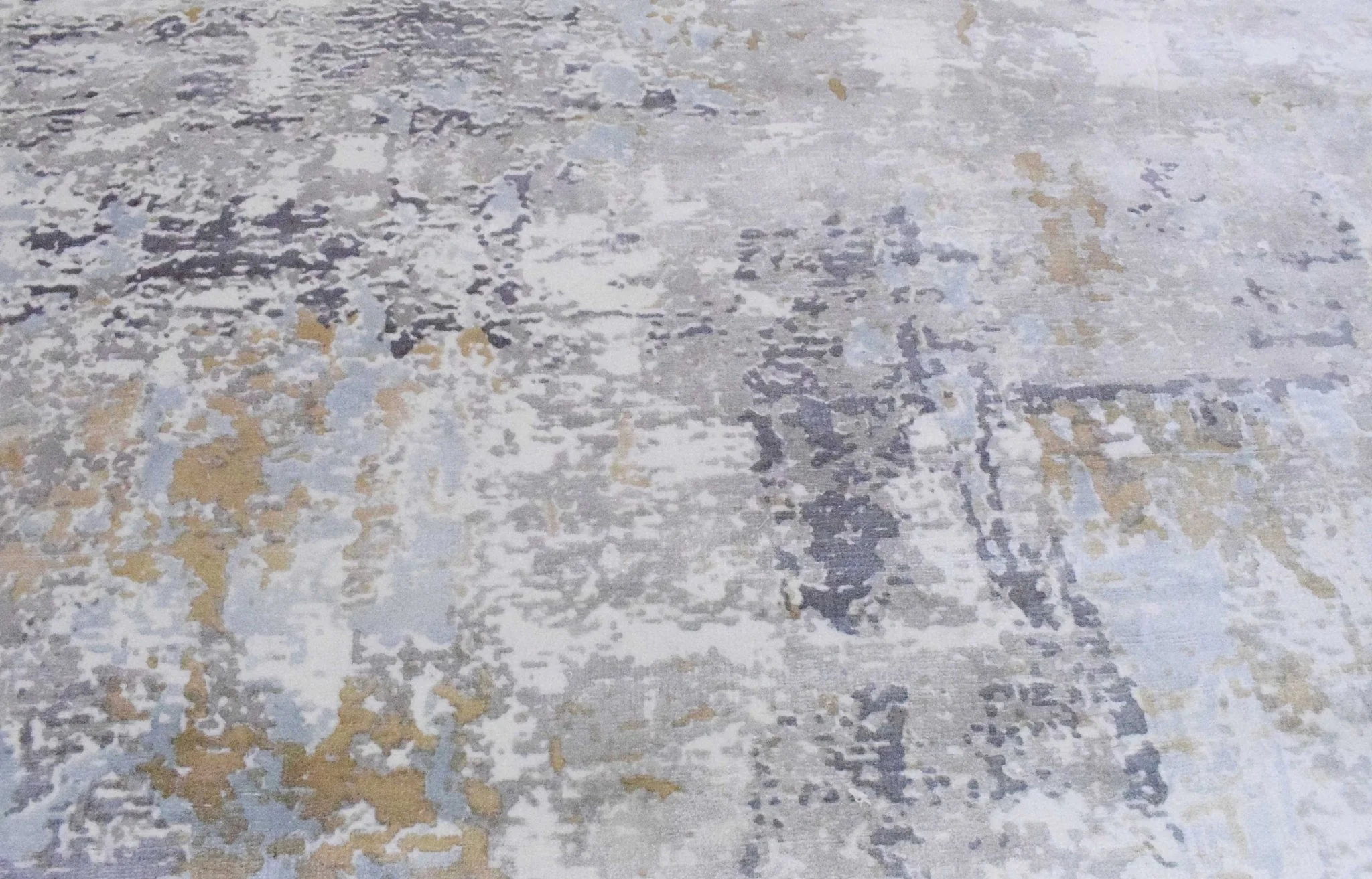 8x10 Rug, Abstract Blue and Ivory Rug made with Viscose Art Silk, Living, Dinning and Bedroom Rug | TRD030OP - Image 2