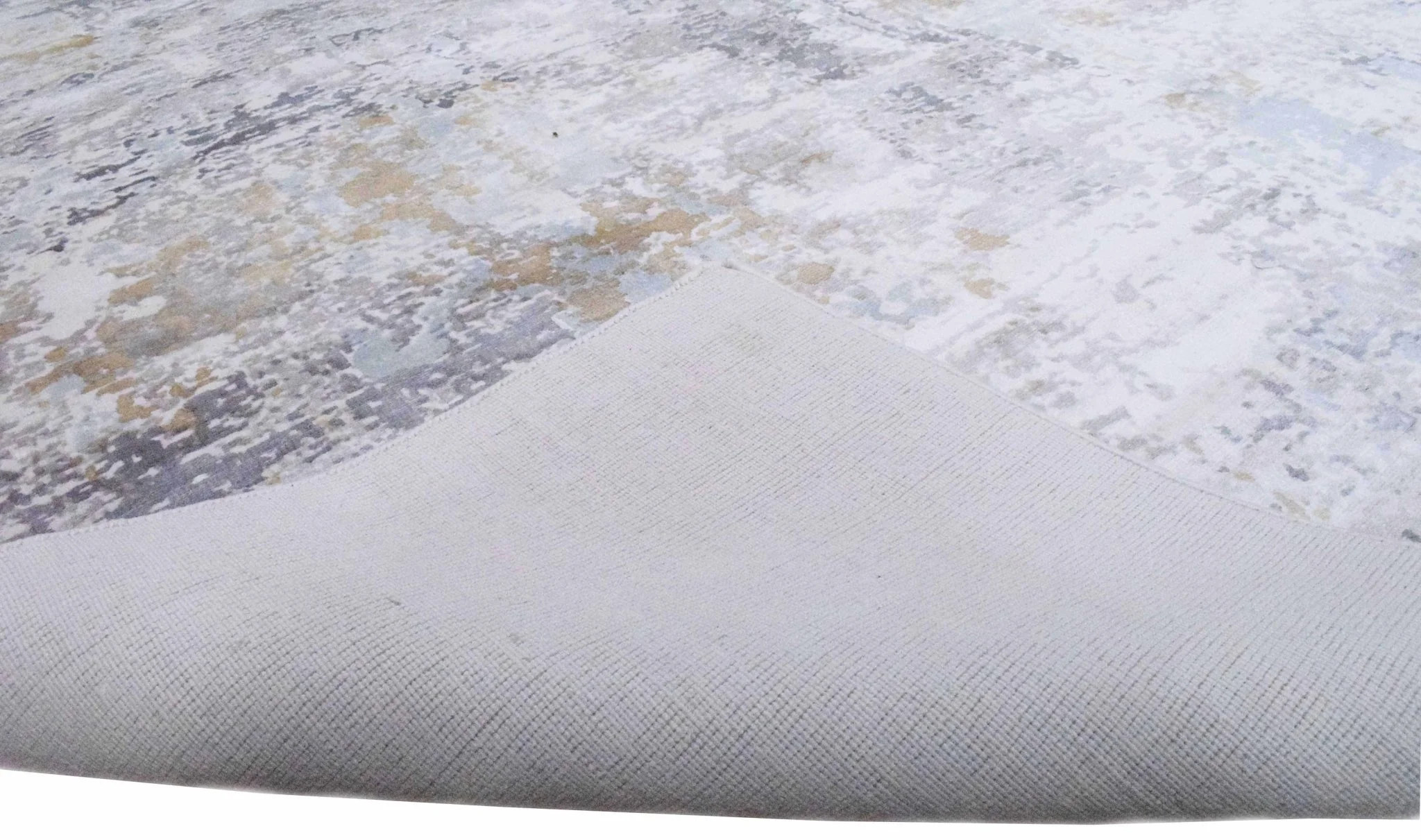 8x10 Rug, Abstract Blue and Ivory Rug made with Viscose Art Silk, Living, Dinning and Bedroom Rug | TRD030OP - Image 6