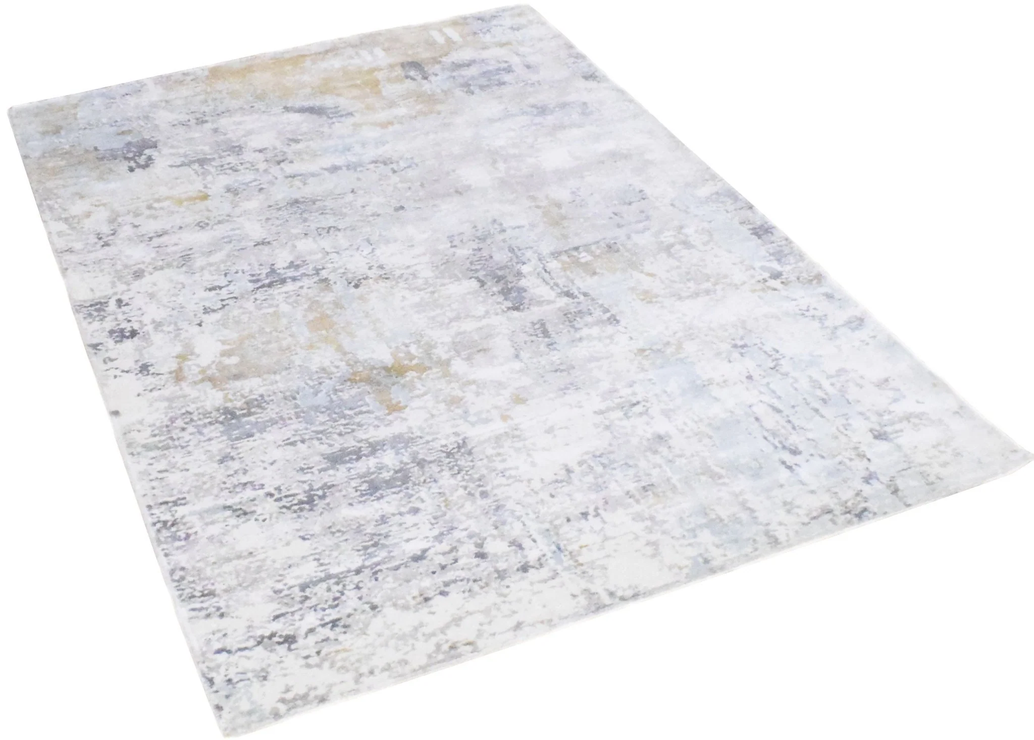 8x10 Rug, Abstract Blue and Ivory Rug made with Viscose Art Silk, Living, Dinning and Bedroom Rug | TRD030OP - Image 7
