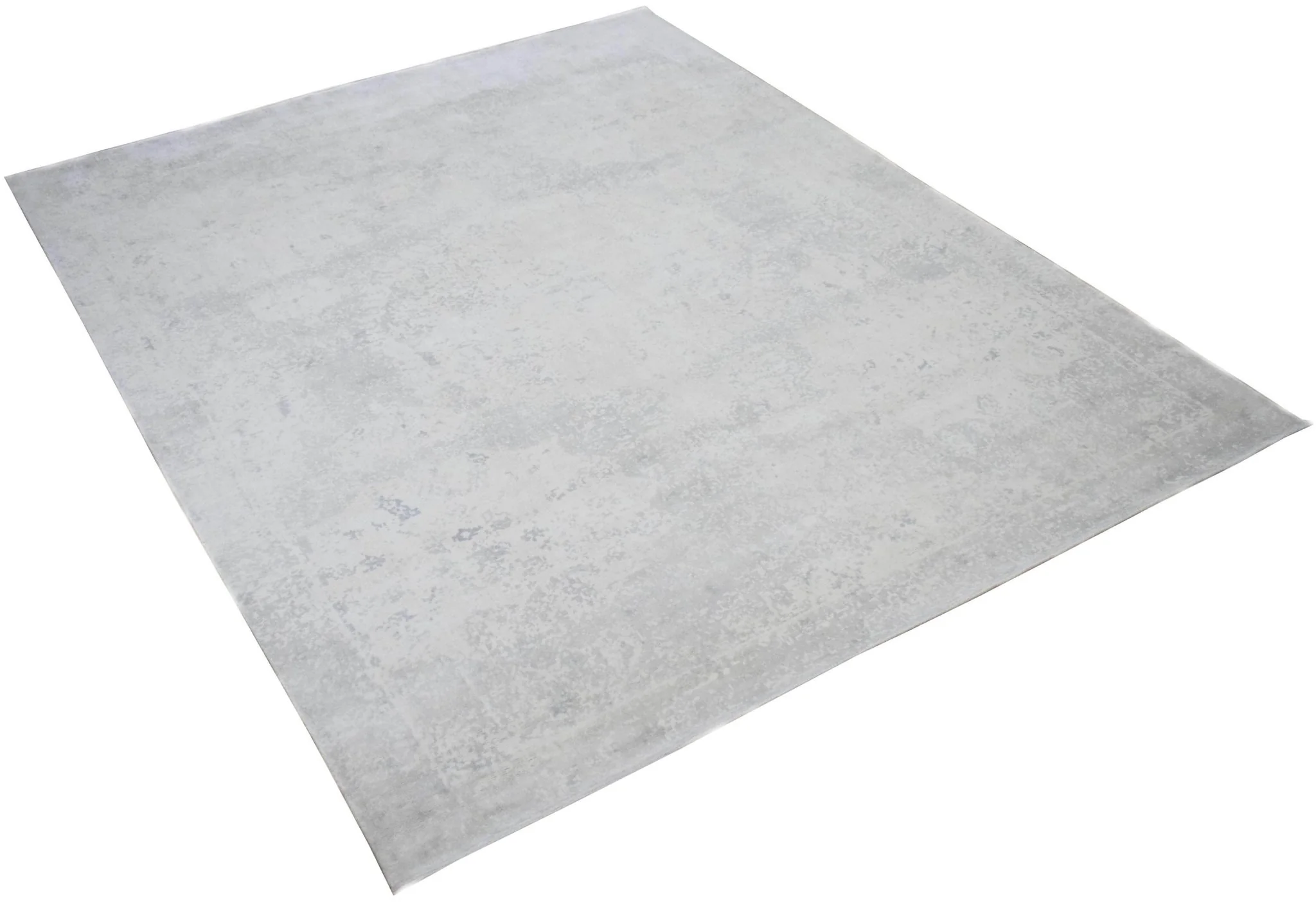 8x10 Rug, Abstract Ivory Rug made with Viscose Art Silk, Living, Dinning and Bedroom Rug | TRD005QT810 - Image 3
