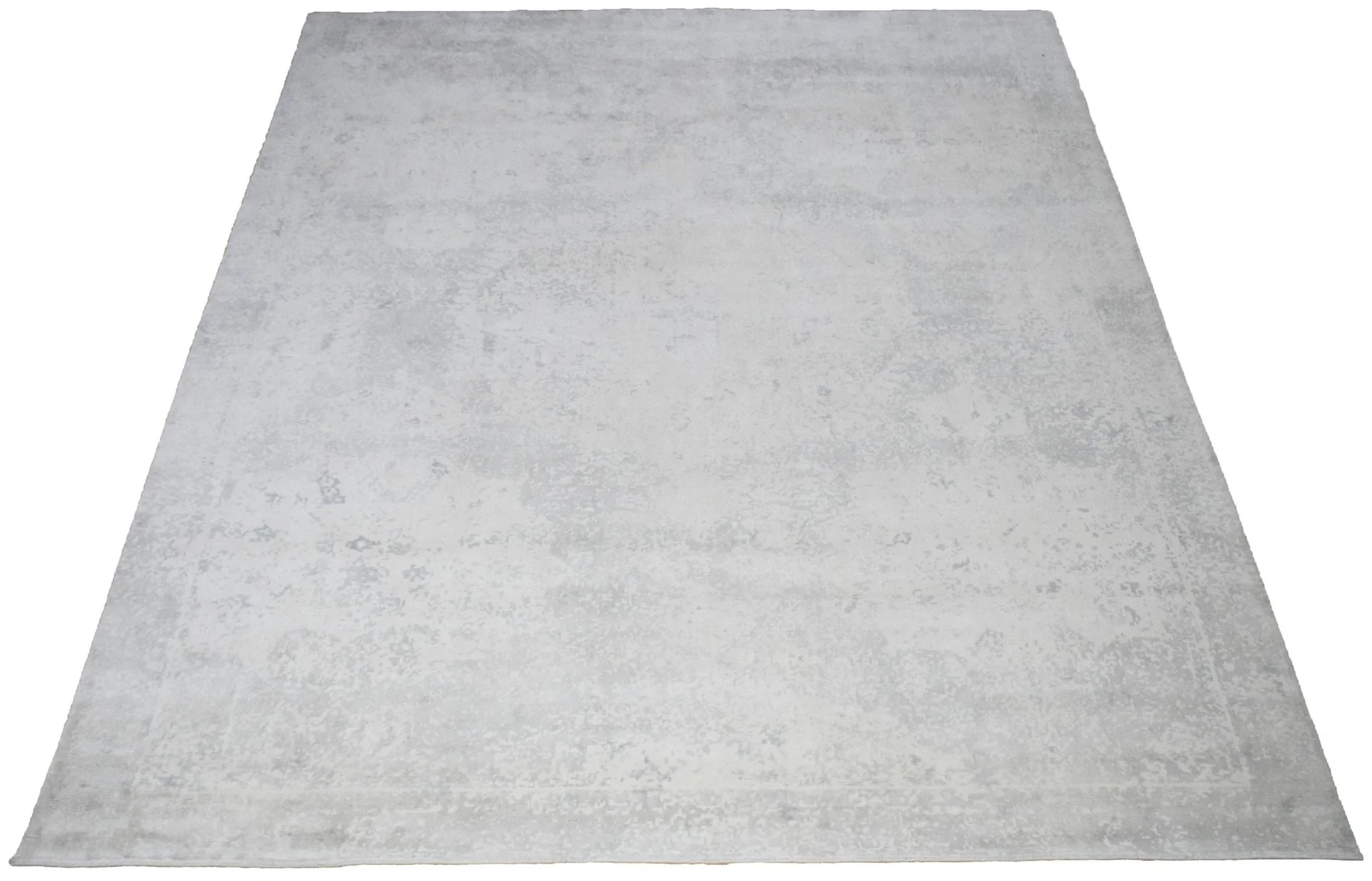 8x10 Rug, Abstract Ivory Rug made with Viscose Art Silk, Living, Dinning and Bedroom Rug | TRD005QT810 - Image 4