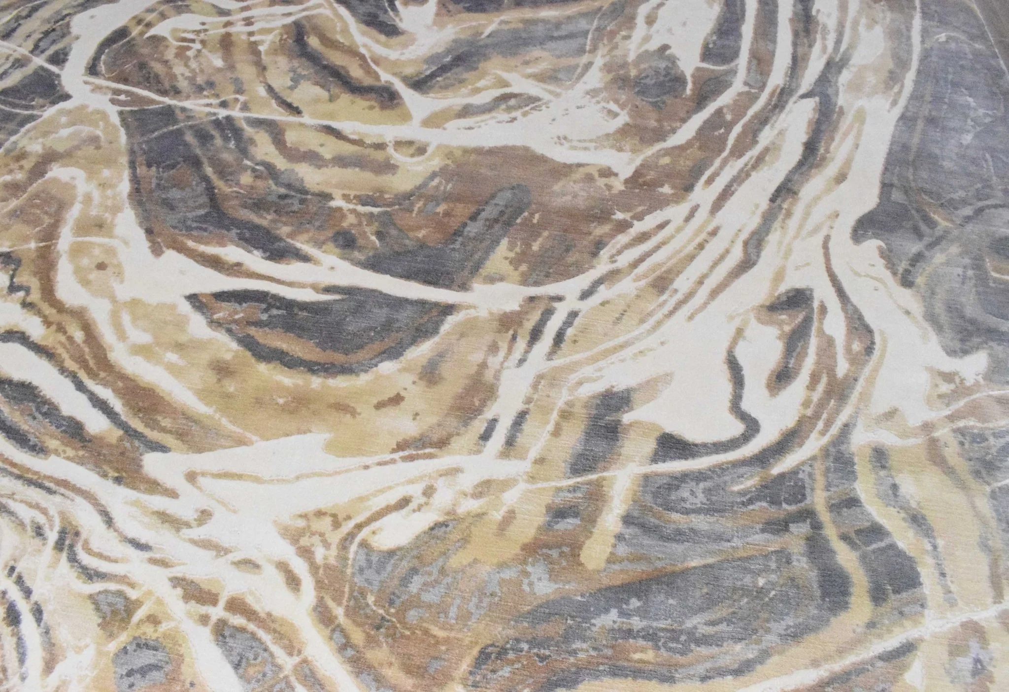 8x10 Rug, Bronze and Gray Rug, One of a Kind Rug - Image 4