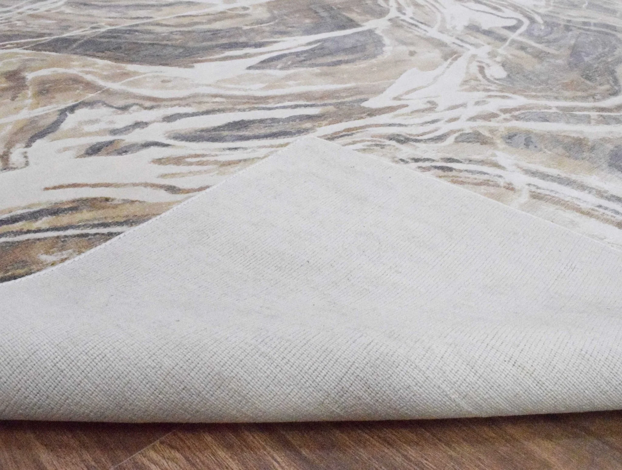 8x10 Rug, Bronze and Gray Rug, One of a Kind Rug - Image 9